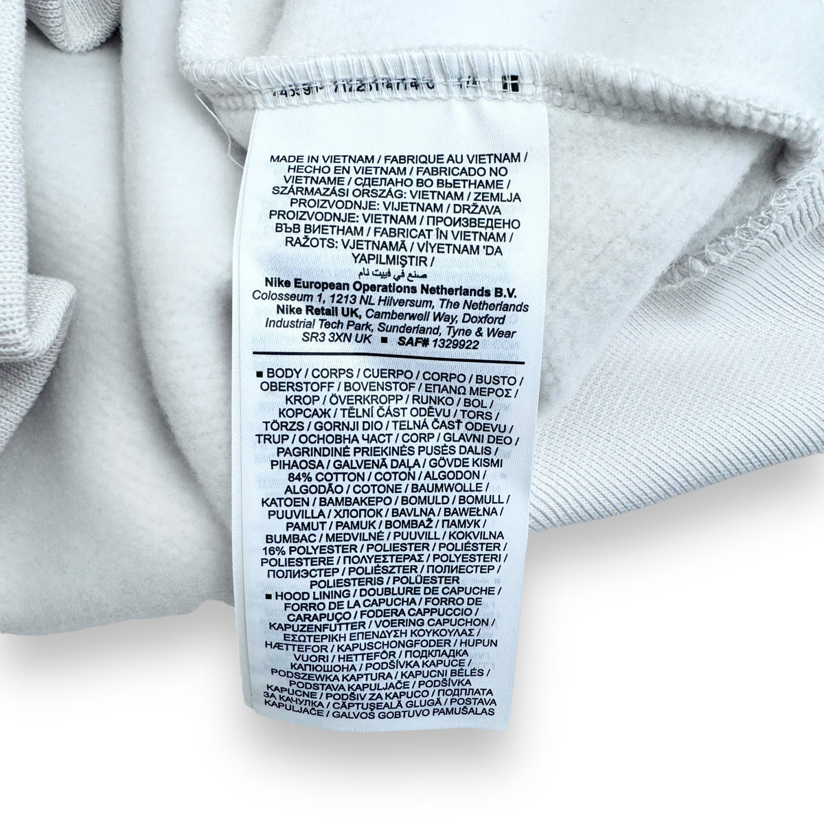OFF-WHITE X JORDAN HOODIE WHITE / BLACK M