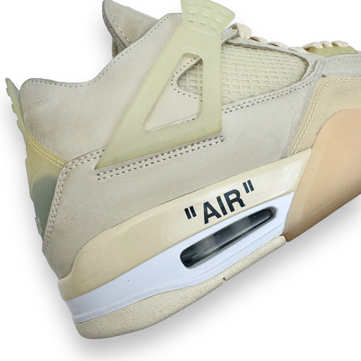 OFF-WHITE X AIR JORDAN 4 SAIL SNEAKER UK10.5