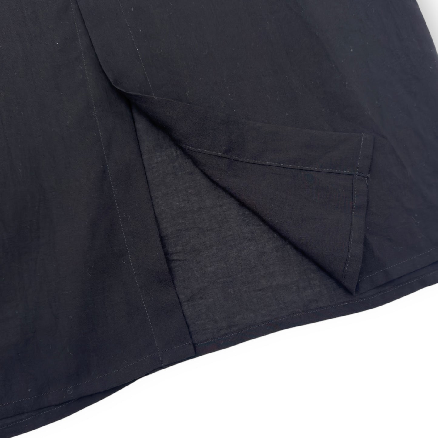 YOHJI YAMAMOTO U-STAND COLLAR SHIRT BLACK 4 / XL