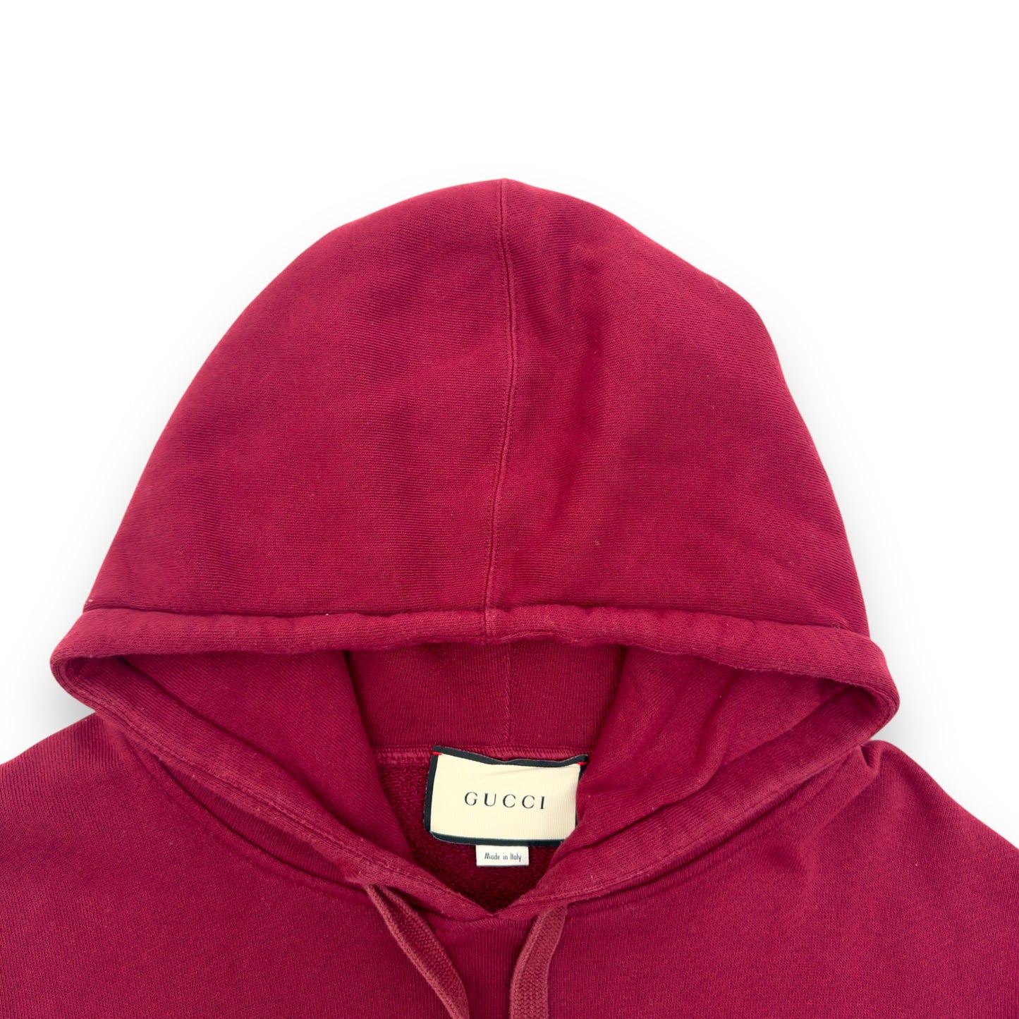 GUCCI 'ORGASMIQUE' HOODIE BURGUNDY / WHITE XL