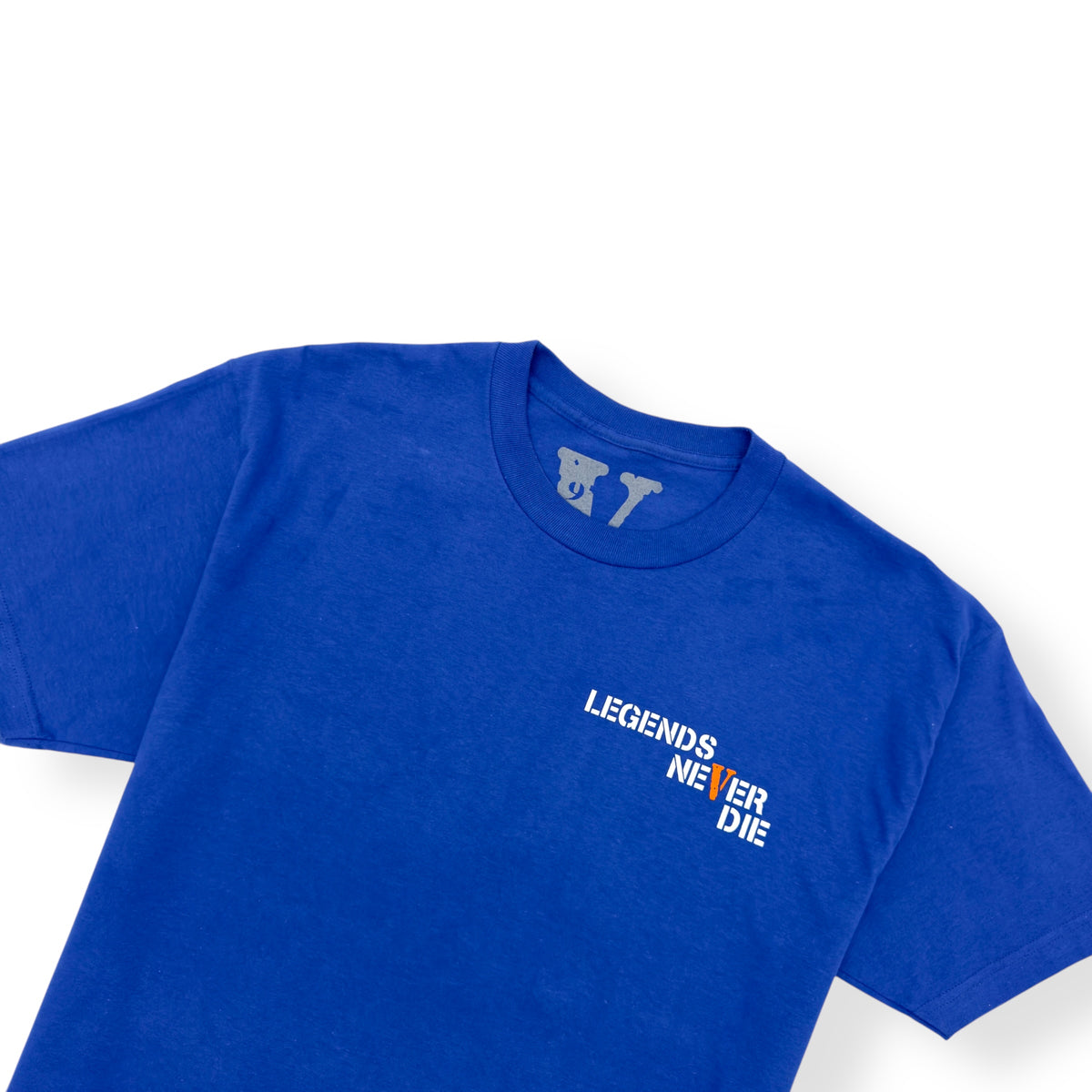 VLONE X JUICE WORLD T-SHIRT BLUE / ORNAGE L