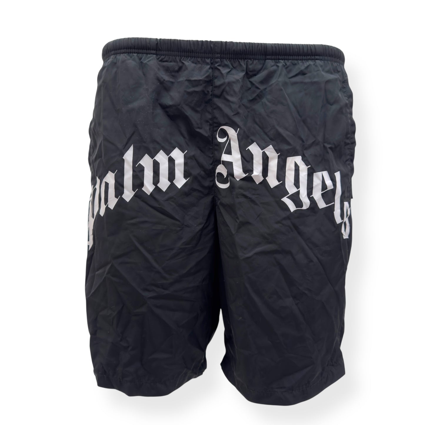 PALM ANGELS SWIM SHORTS BLACK / WHITE M