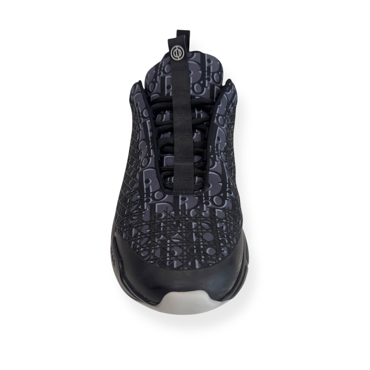 DIOR B24 OBLIQUE TECHNICAL FABRIC SNEAKER BLACK / YELLOW UK10