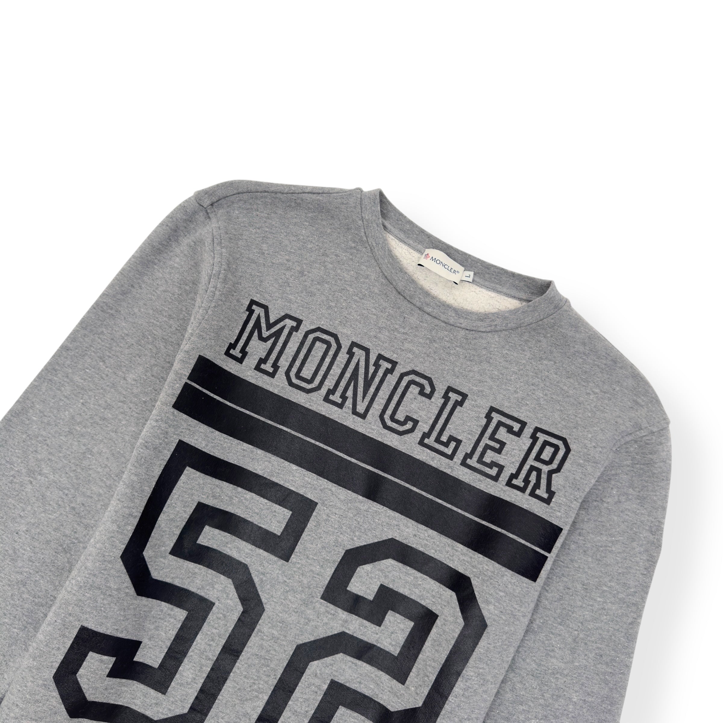 MONCLER 52 SWEATSHIRT GREY / BLACK L
