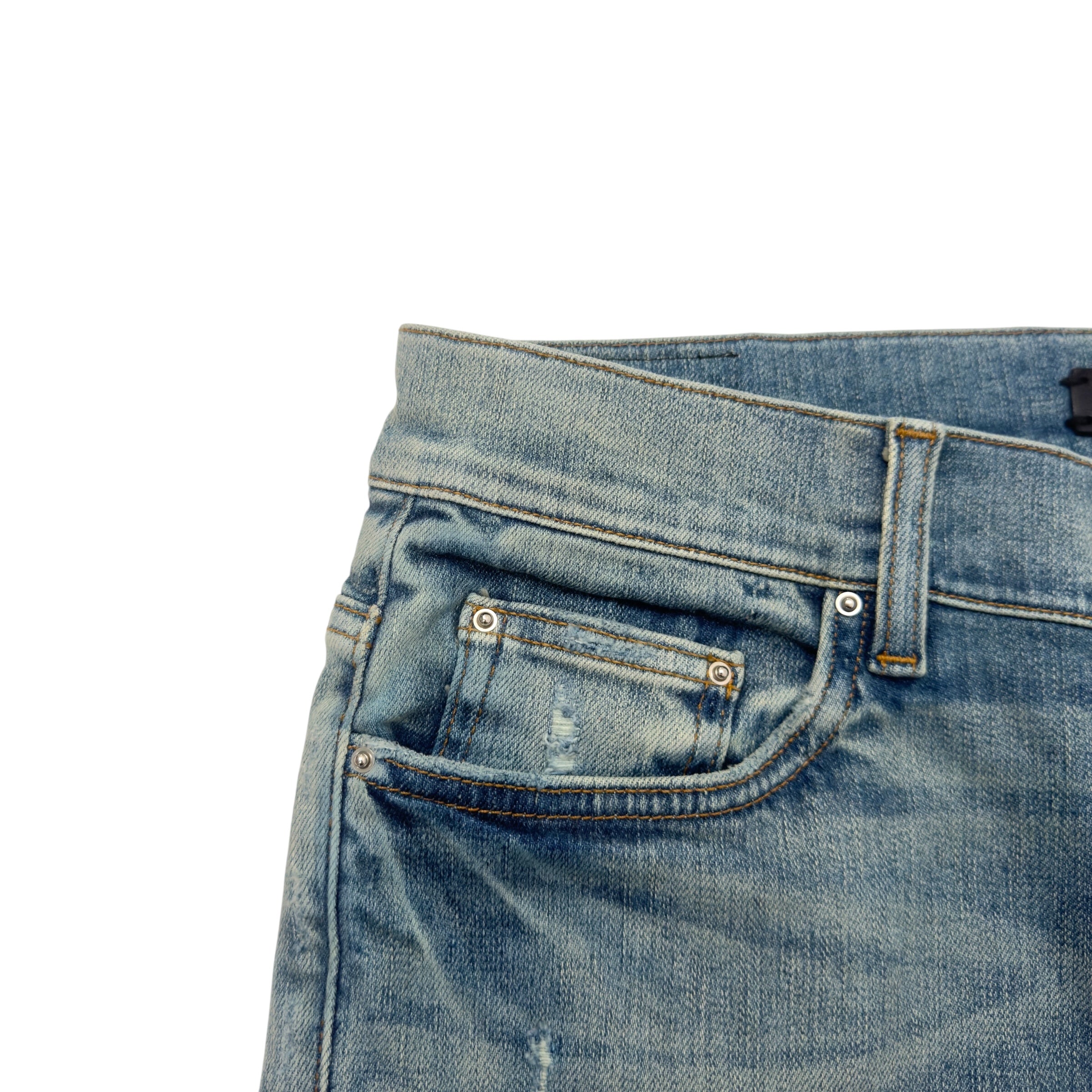 AMIRI THRASHER CLASSIC SKINNY DENIM JEANS BLUE W34”