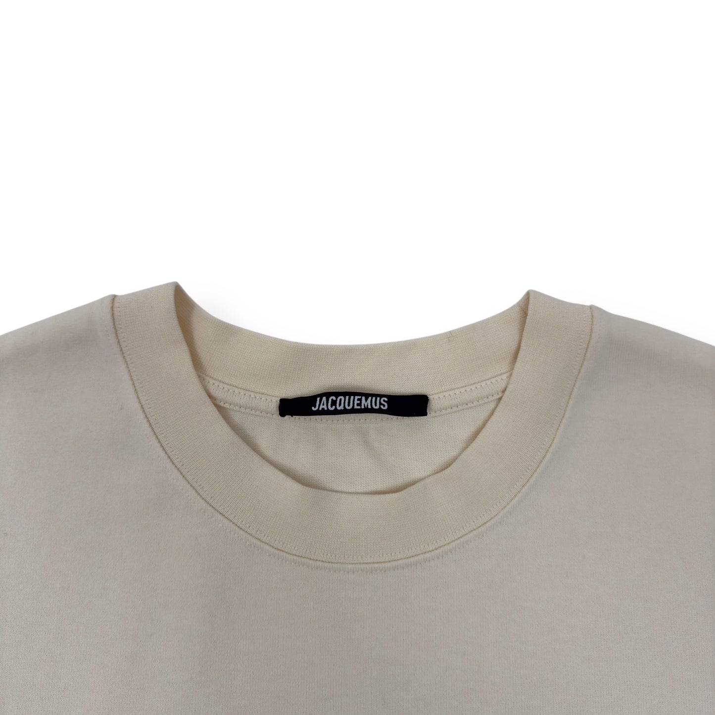 JACQUEMUS LE T-SHIRT COTTON T-SHIRT CREAM L