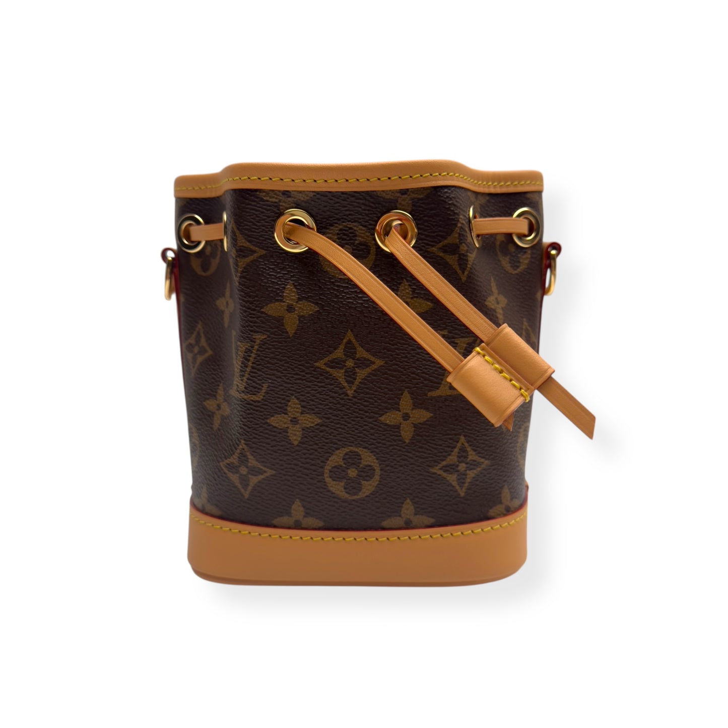 LOUIS VUITTON NANO NOÉ MONOGRAM CANVAS BAG BROWN MINI