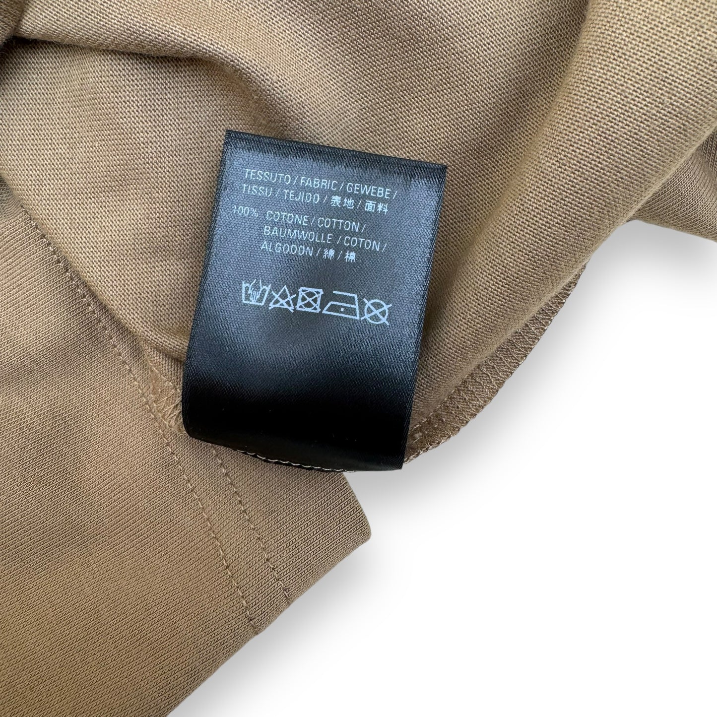 BALENCIAGA OVERSIZED SYMBOLIC LOGO T-SHIRT TAN M