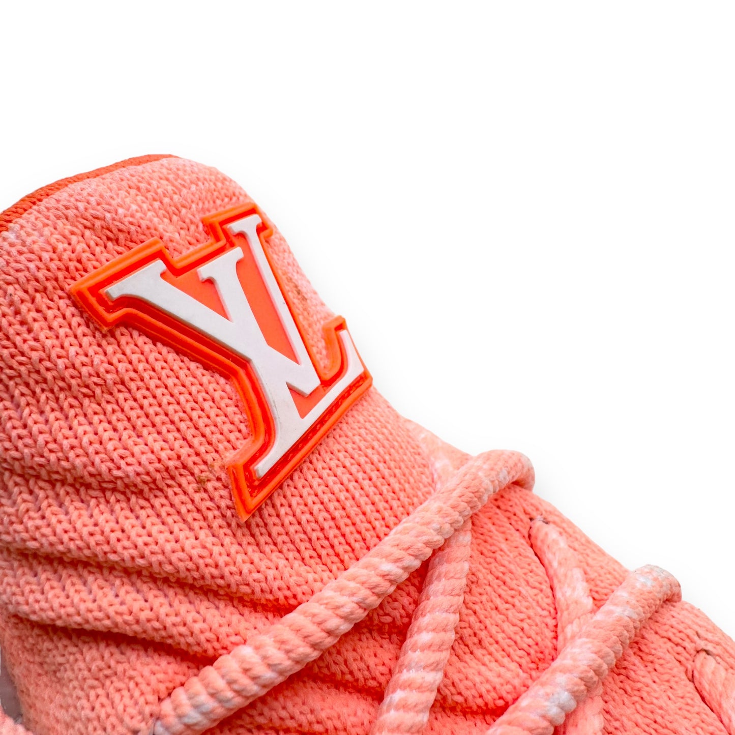 LOUIS VUITTON V.N.R TECHNICAL KNIT SNEAKER ORANGE UK8.5