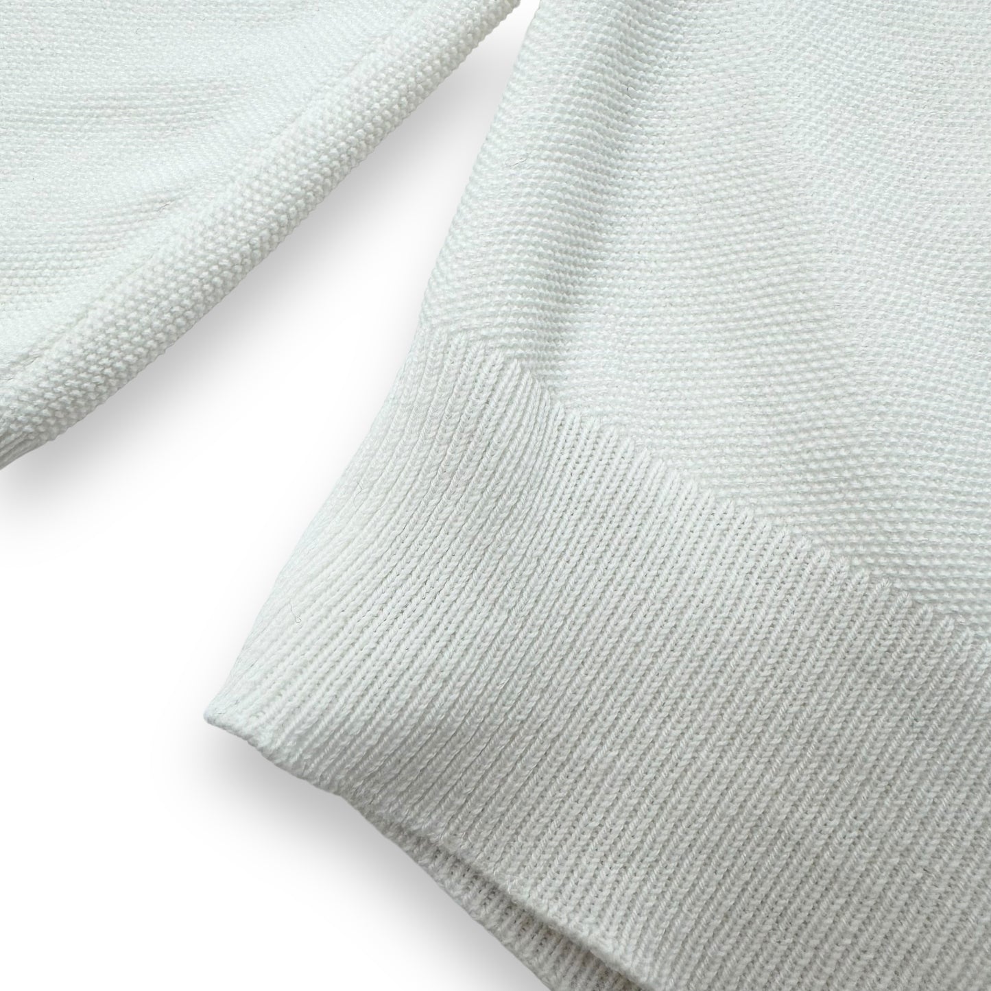 THOM SWEENEY FINE-KNIT COTTON ZIP-UP TRACK TOP WHITE L