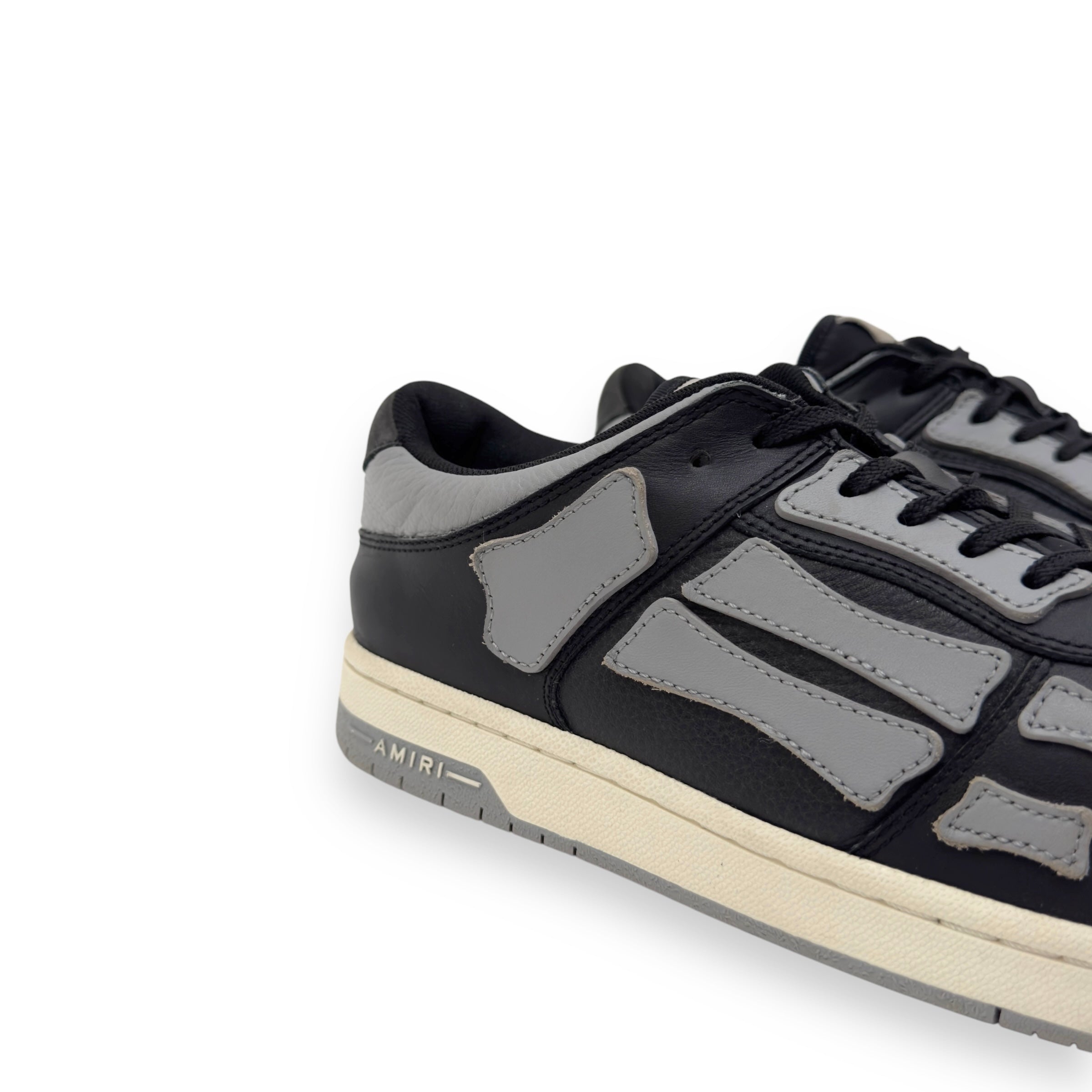 AMIRI SKEL LOW TOP SNEAKER BLACK / GREY UK11