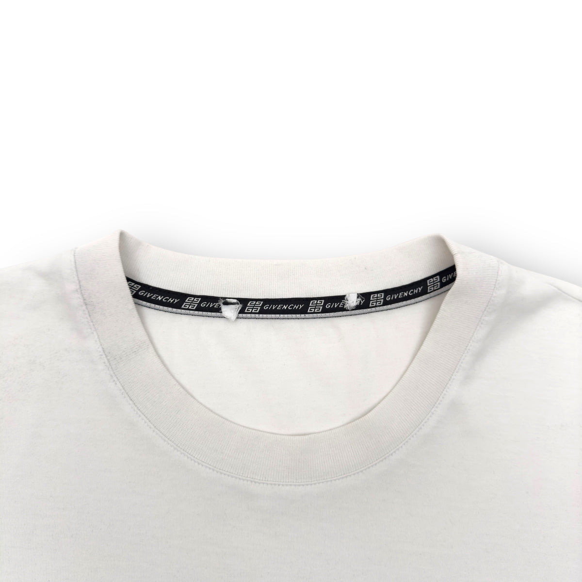 GIVENCHY LOGO-PRINT COTTON T-SHIRT WHITE L