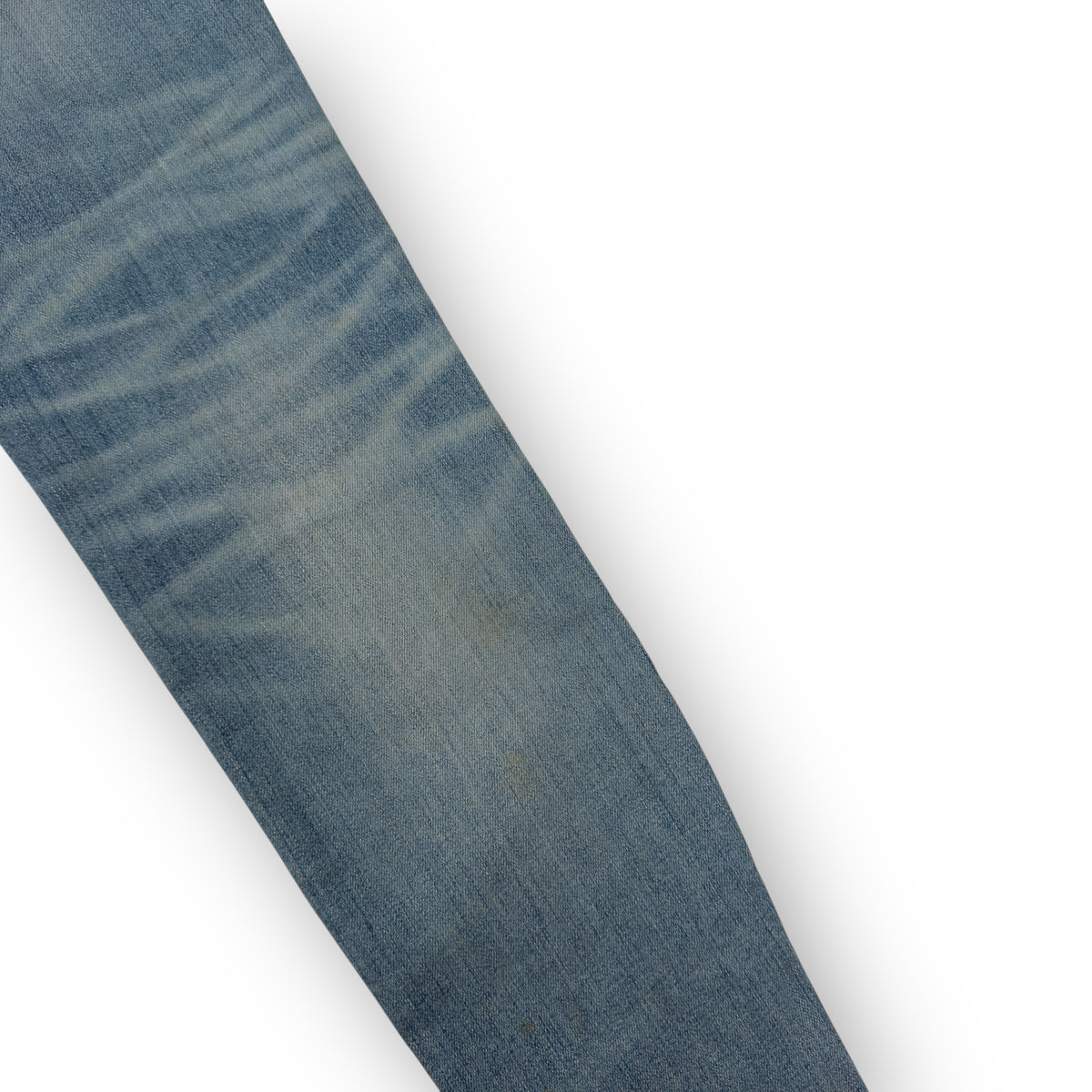 AMIRI MX1 SKINNY FIT LEATHER PATCH DENIM JEANS BLUE / BLACK W32