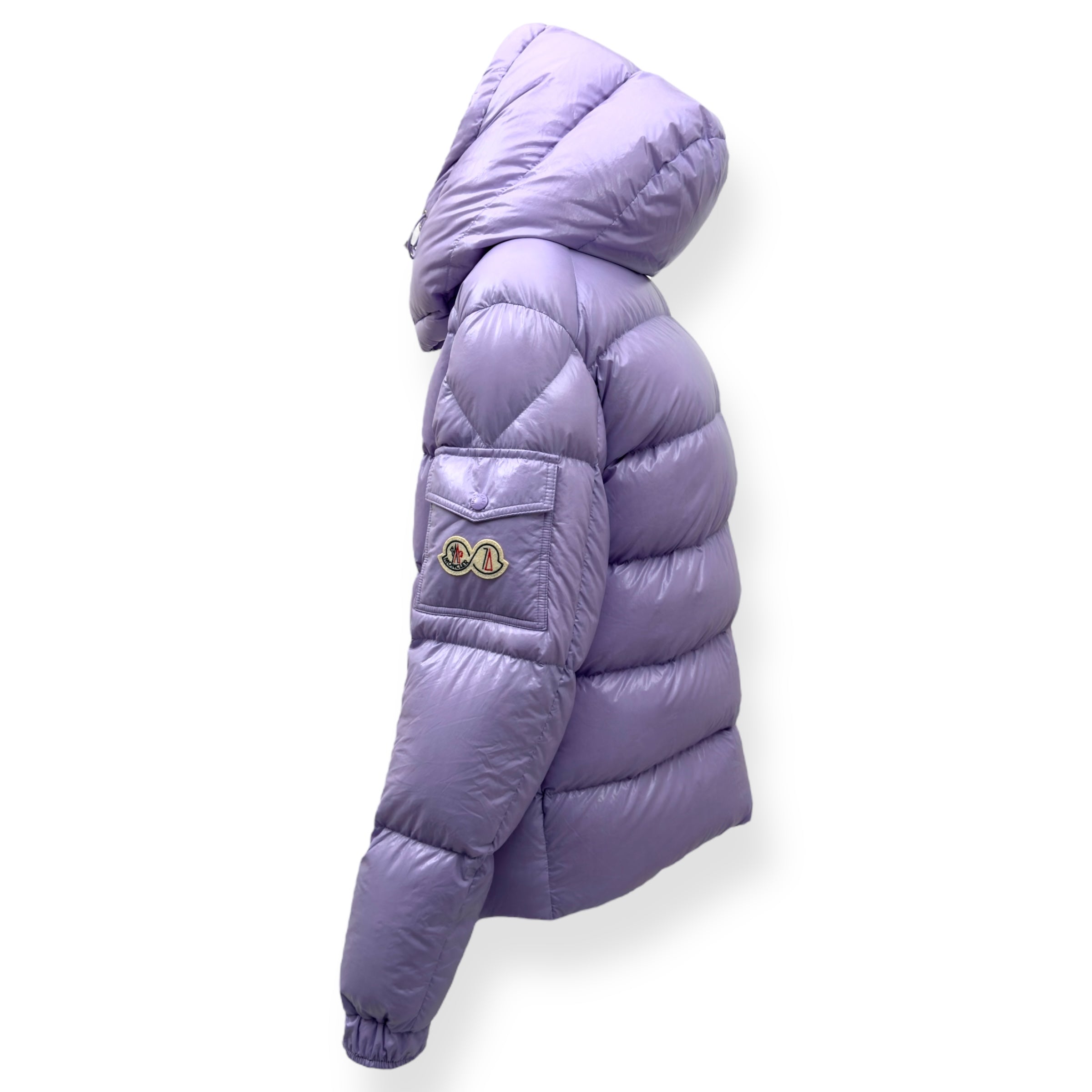 MONCLER EXTRAORDINARY FOREVER MAYA QUILTED SHELL JACKET LILAC 2 / S