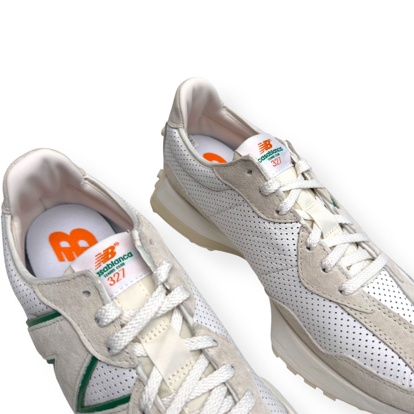 NEW BALANCE X CASABLANCA 327 SNEAKER WHITE / GREEN UK9.5