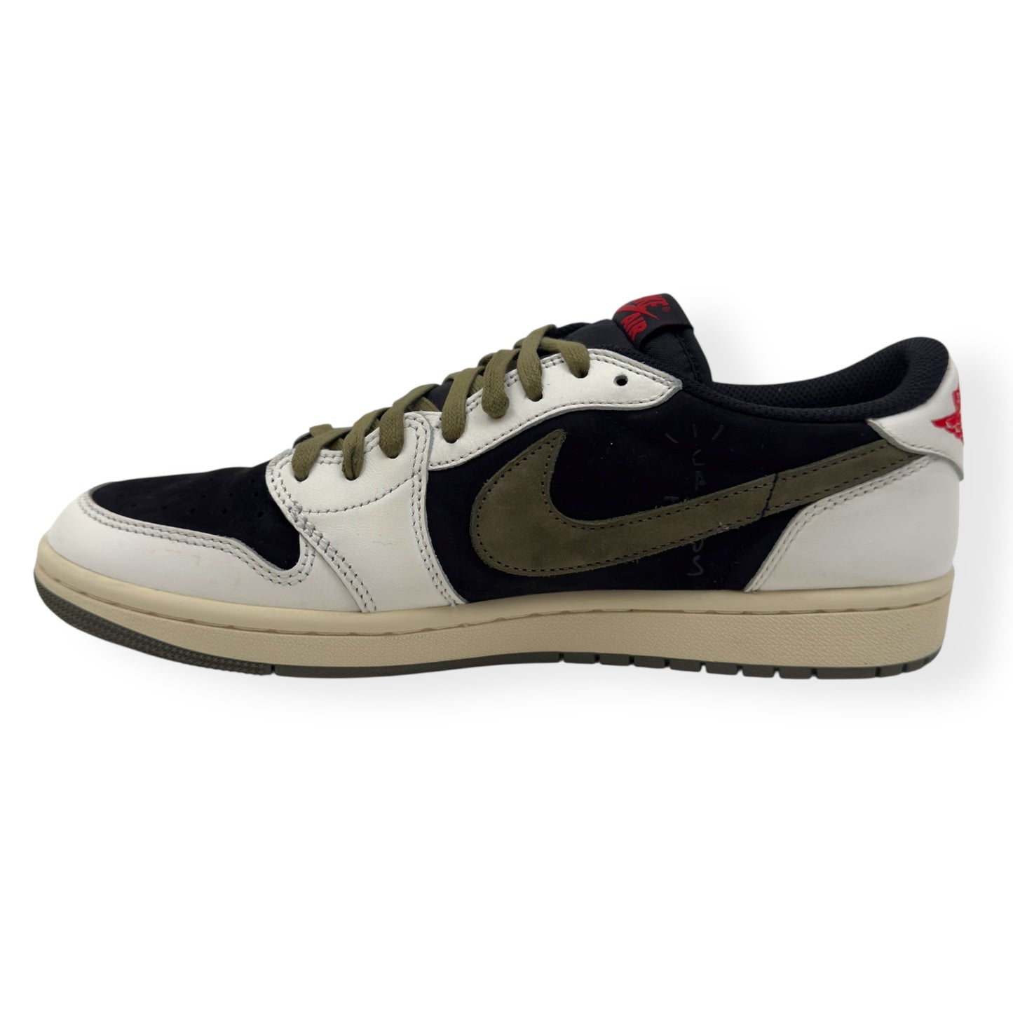 AIR JORDAN 1 LOW OG SP X TRAVIS SCOTT SNEAKER OLIVE UK8.5