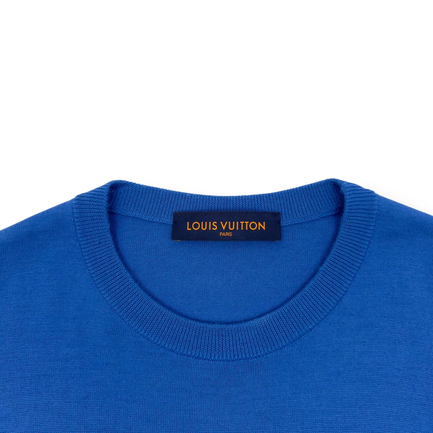 LOUIS VUITTON CLOUD JACQUARD T-SHIRT BLUE / WHITE L