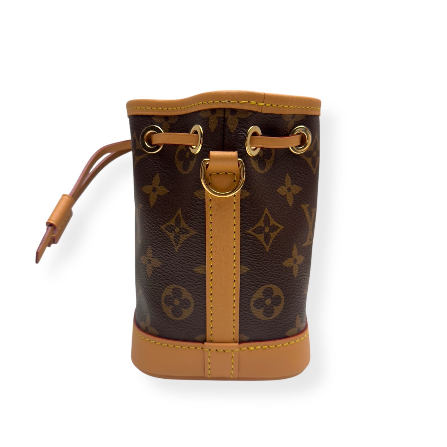 LOUIS VUITTON NANO NOÉ MONOGRAM CANVAS BAG BROWN MINI