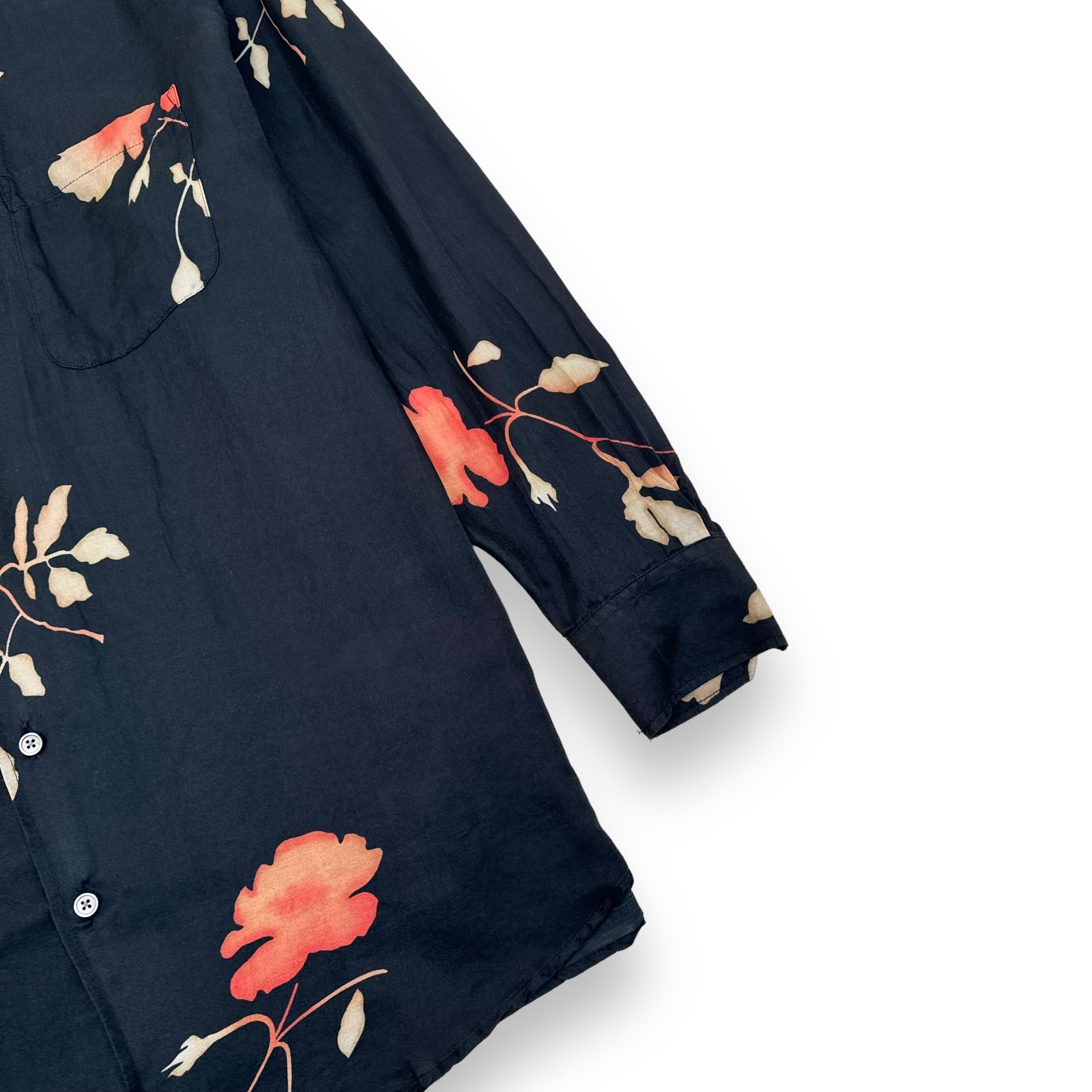 OUR LEGACY NOCTURNAL FLOWER PRINT SHIRT XXL