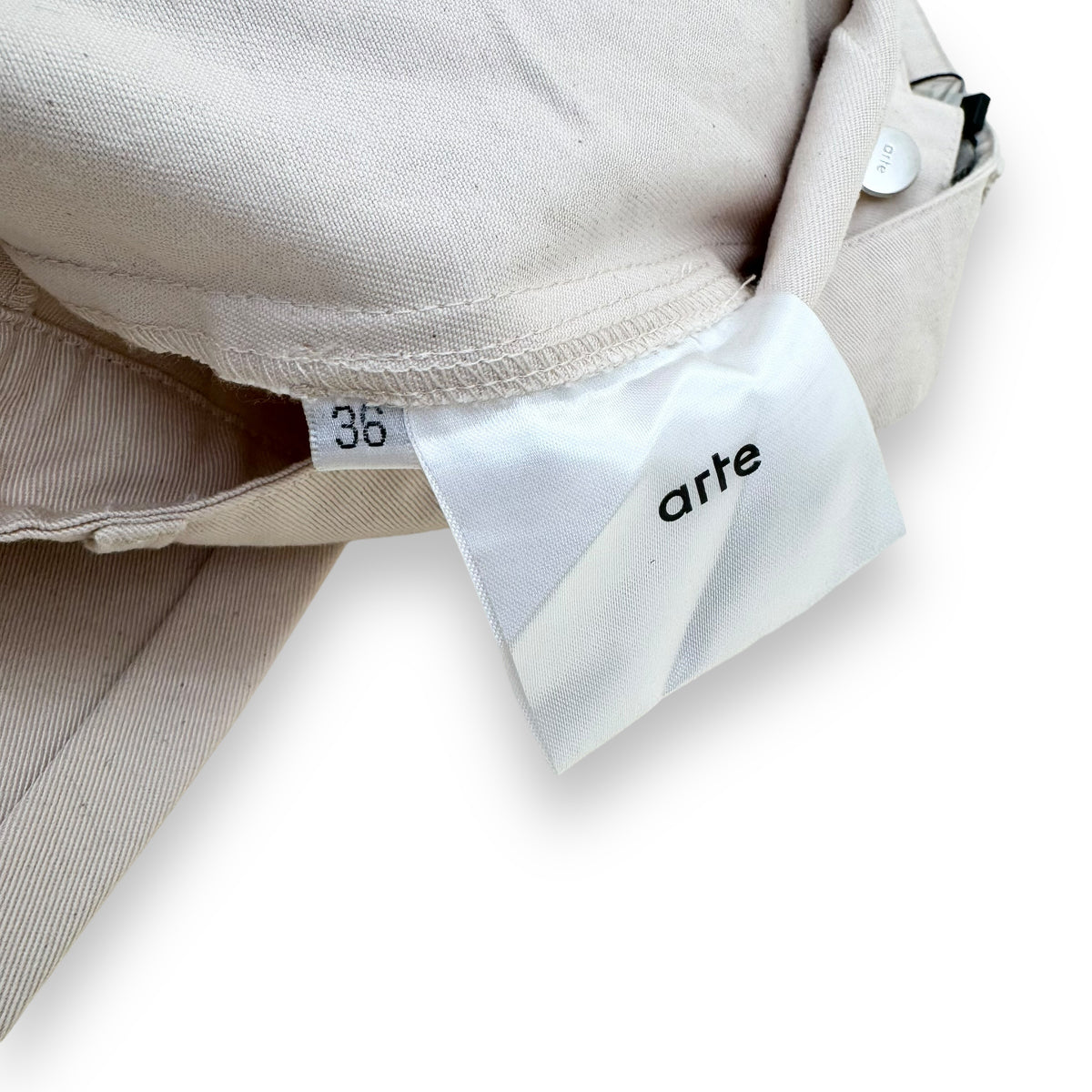 ARTE JADEN CARGO TROUSERS CREAM 36W