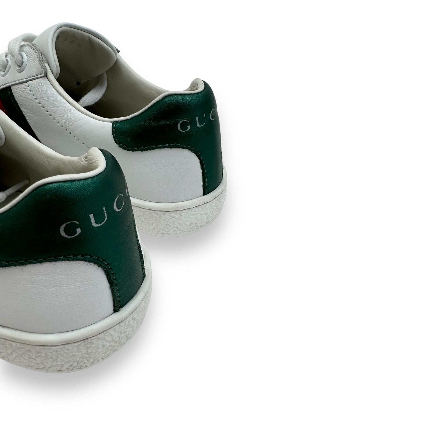 GUCCI ACE LEATHER SNEAKER WHITE UK11.5