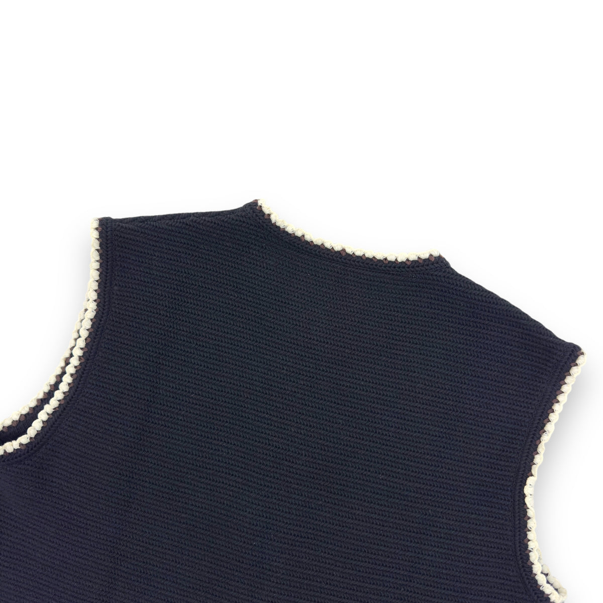 JIL SANDER PLUS RECYCLED KNIT VEST BLACK 52 / XL