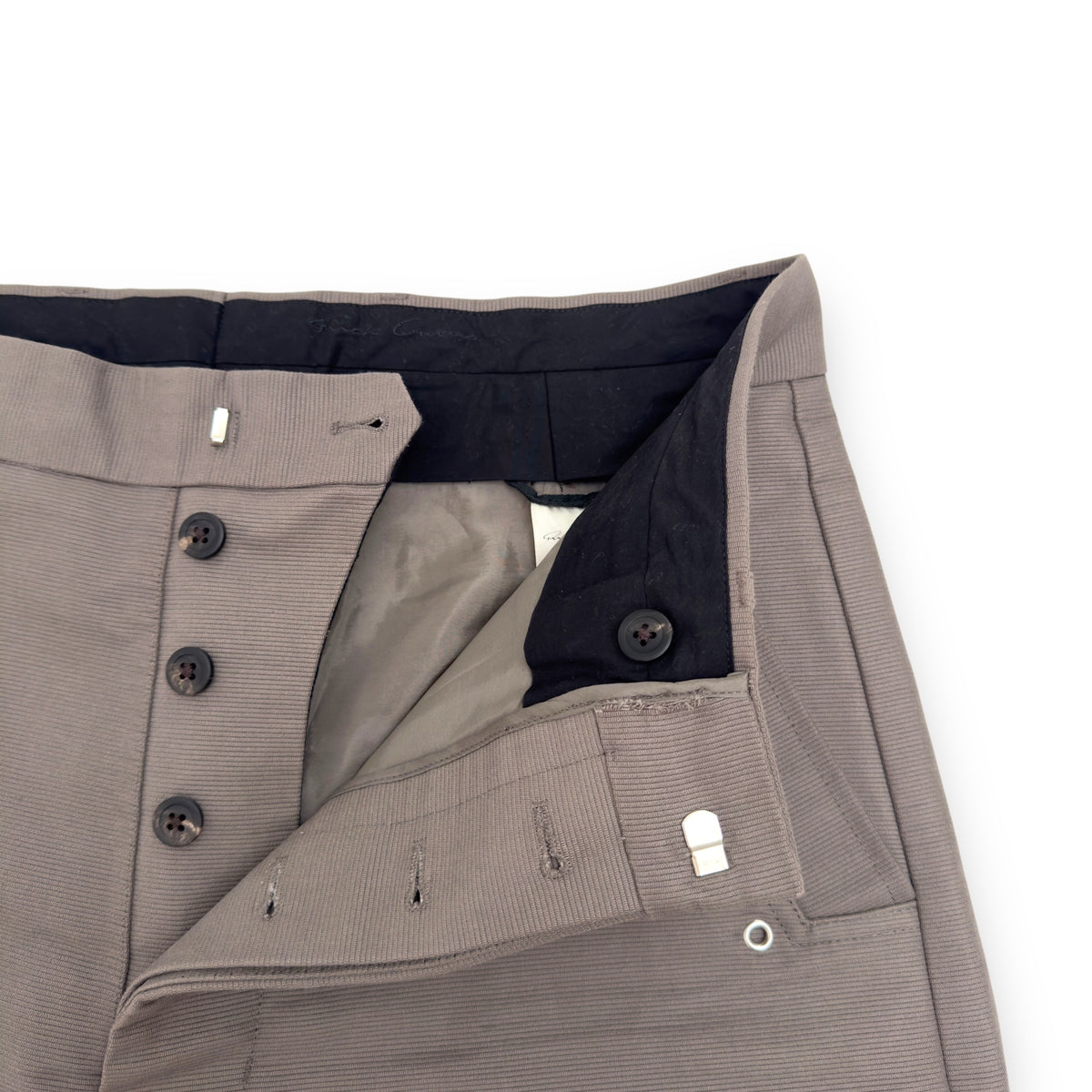 RICK OWENS TAILORED BELAS TROUSERS DUST W34”