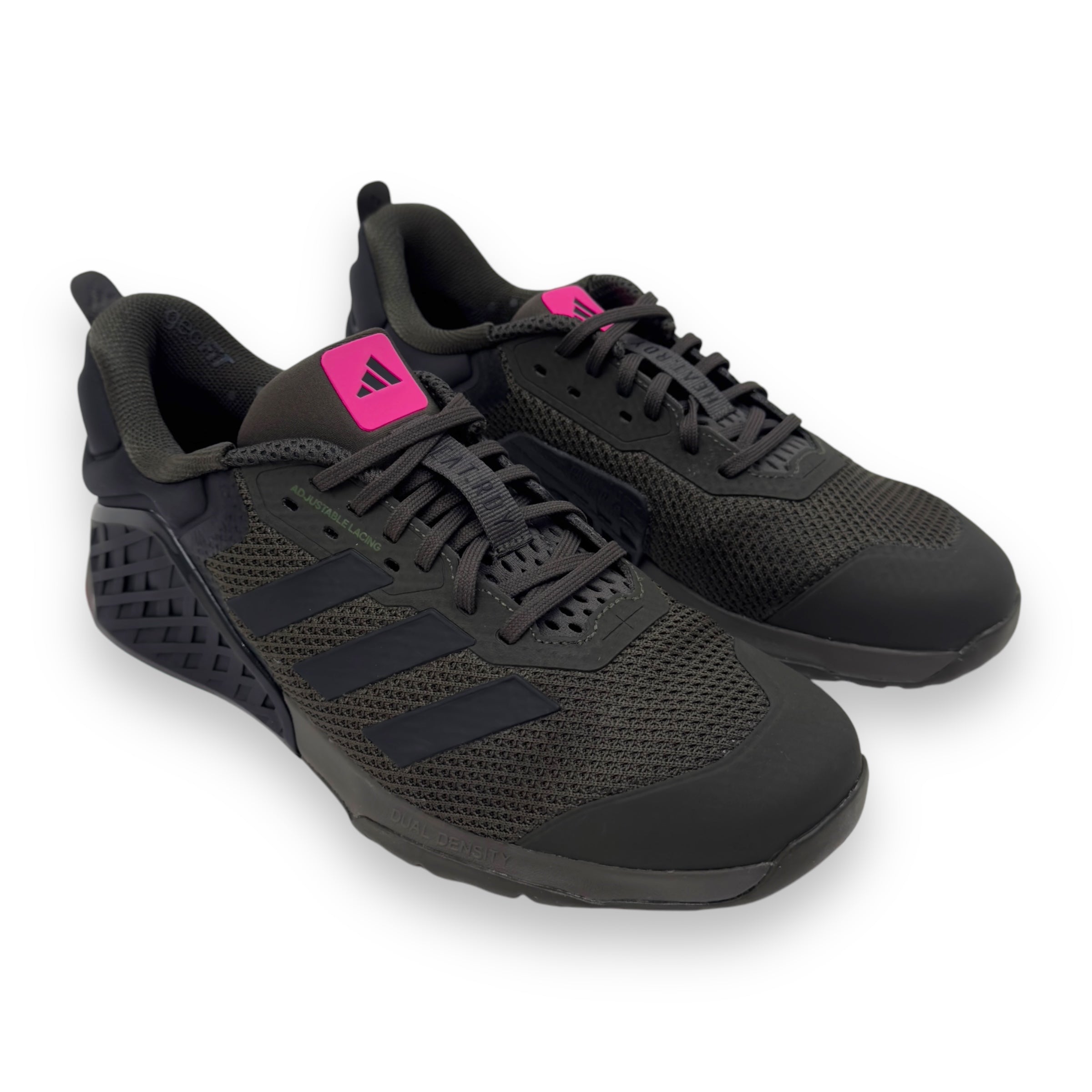 ADIDAS ORIGINAL DROPSET 3 TRAINER KHAKI / PINK UK10.5