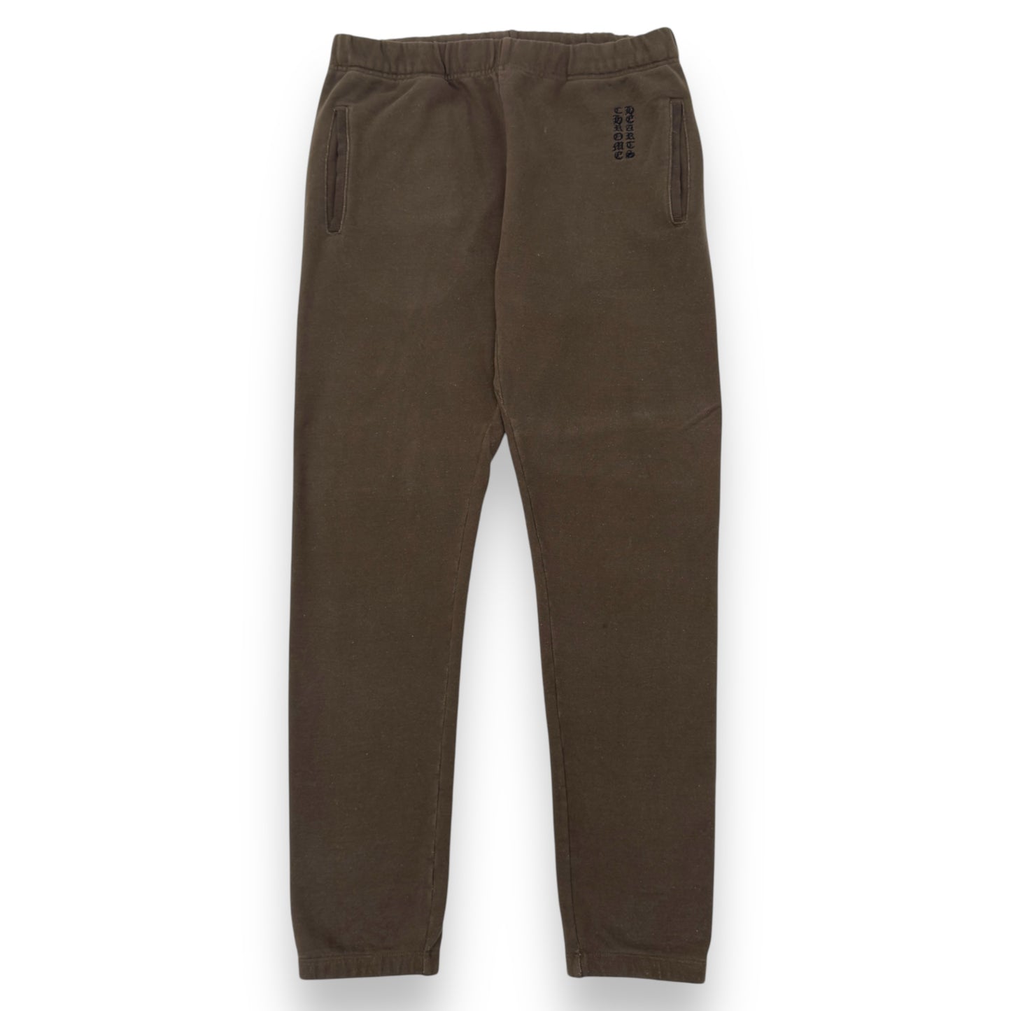 CHROME HEARTS VERTICAL LOGO SWEATPANTS OLIVE L