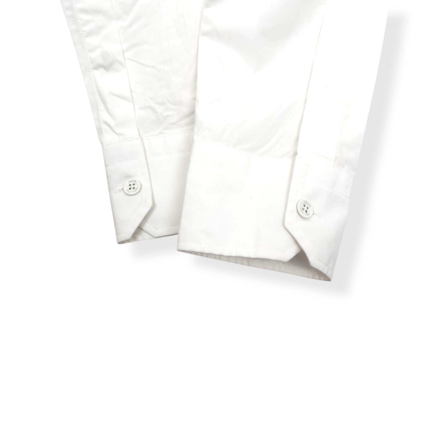 LOUIS VUITTON X SHIRT BY SHIRT LONG SLEEVE SHIRT WHITE / NAVY XL