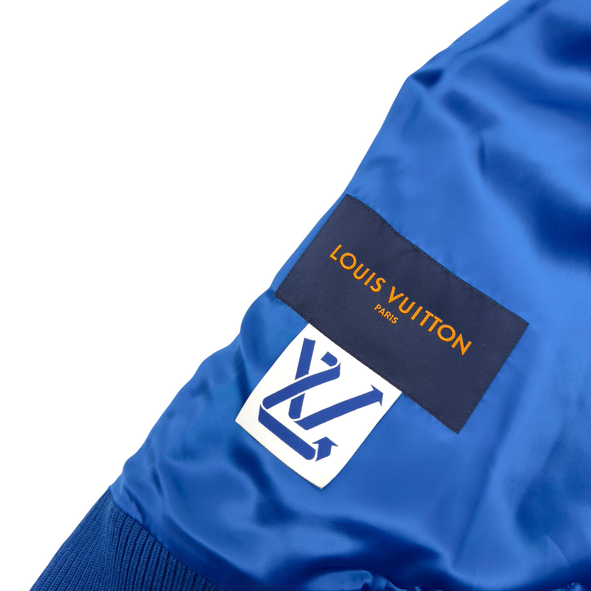 LOUIS VUITTON PUPPET VARSITY JACKET BLUE / WHITE 48 / S