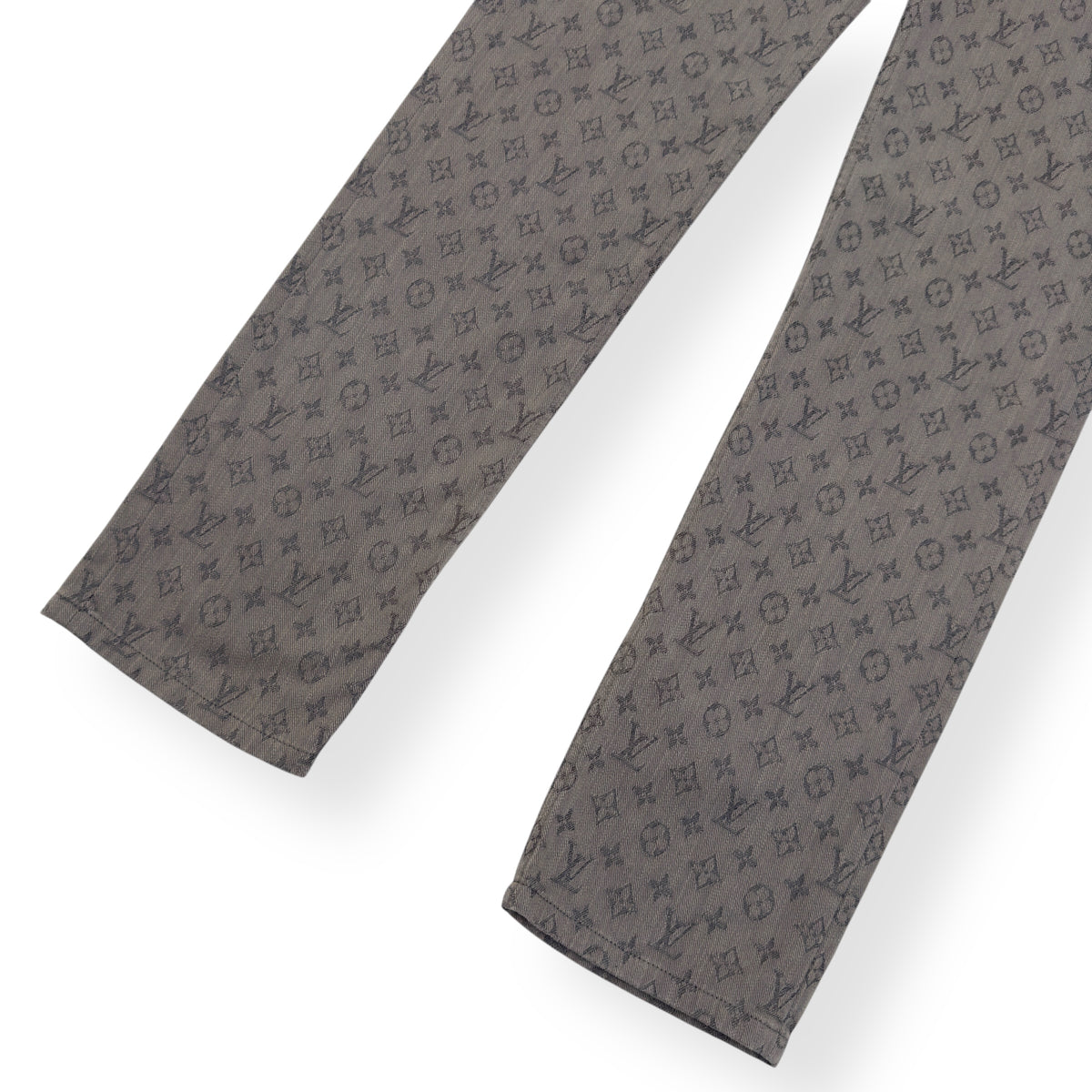 LOUIS VUITTON MONOGRAM SLIM FIT DENIM JEANS GREY M