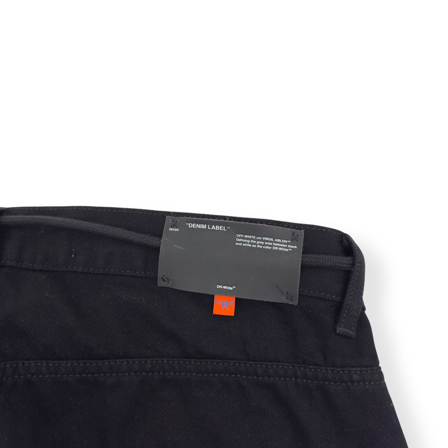 OFF-WHITE X EV BRAVADO 5 POCKET DENIM JEANS BLACK W34”