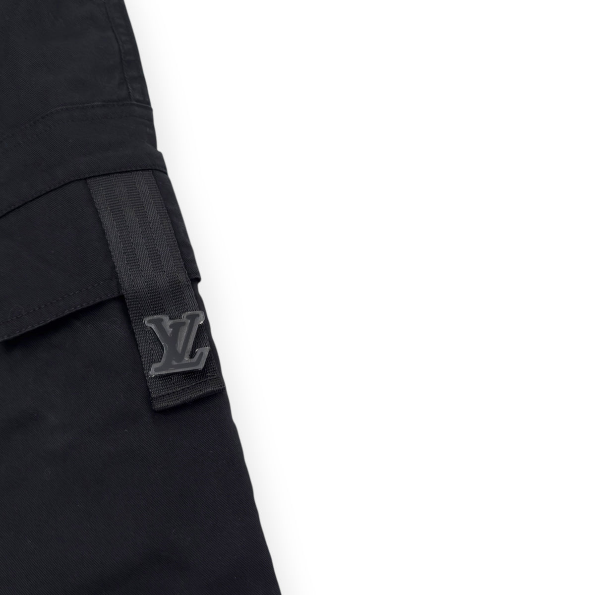 LOUIS VUITTON COTTON CARGO TROUSERS BLACK 52 / XL