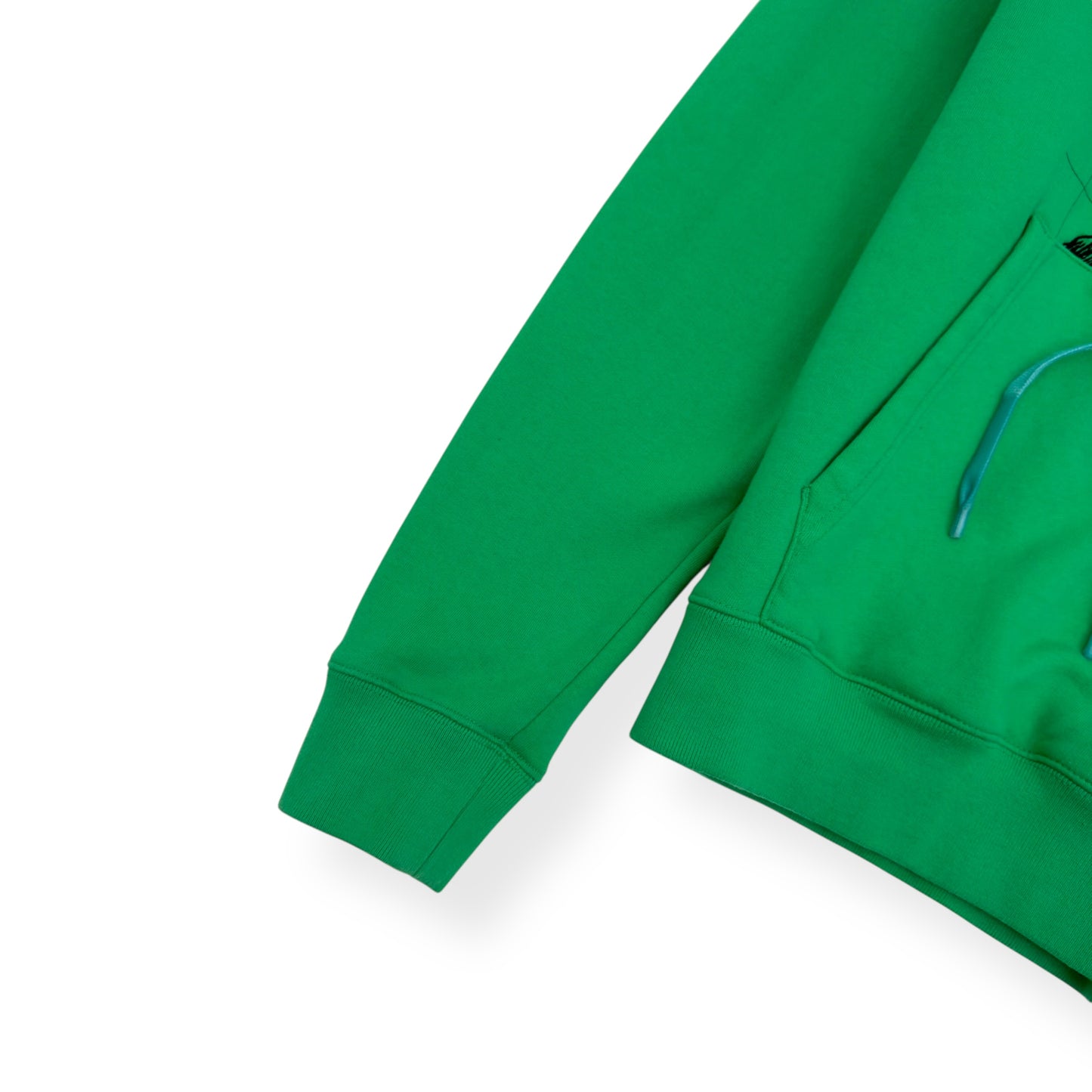 OFF-WHITE PUBLIC TELEVISION HOODIE GREEN / BLACK L