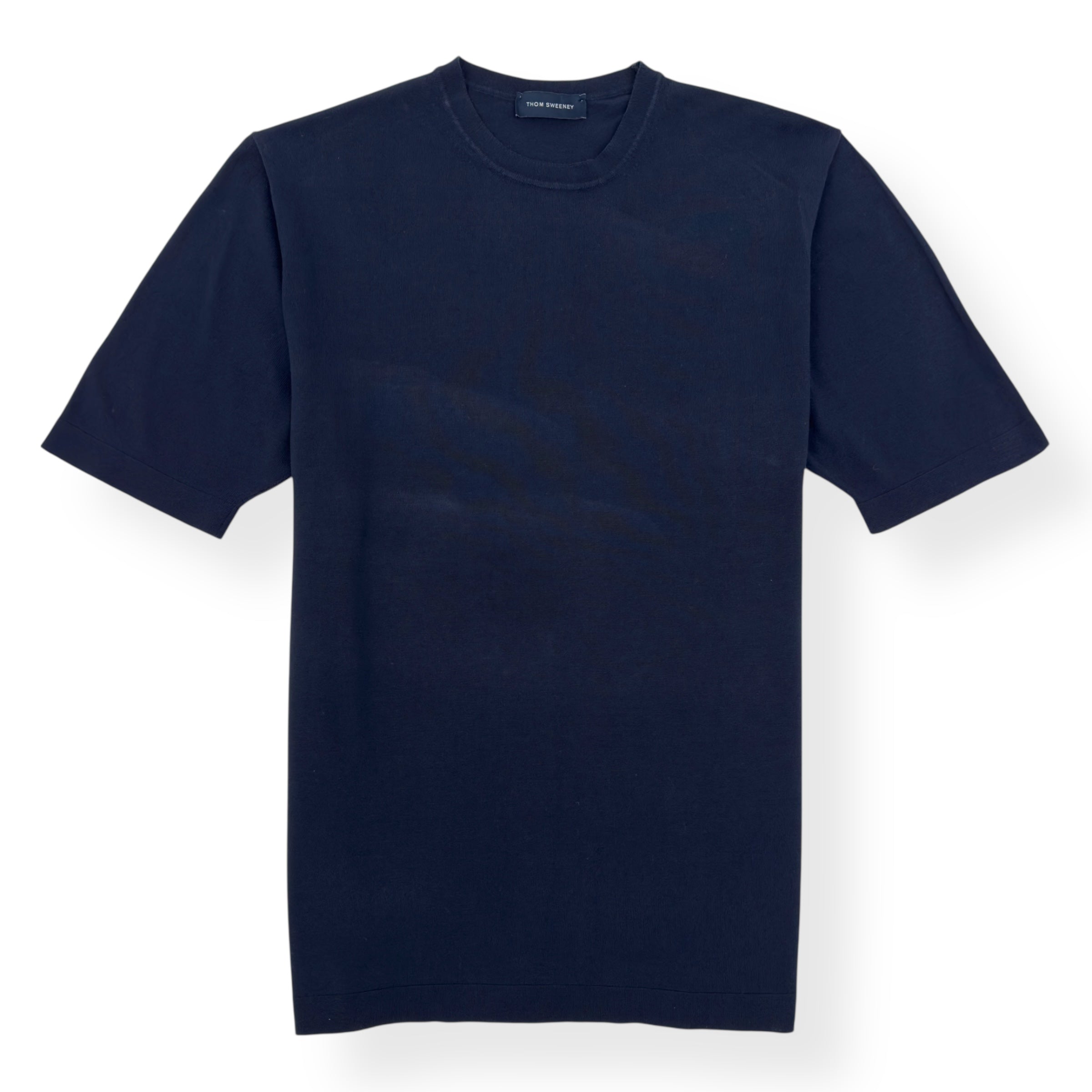 THOM SWEENEY COTTON T-SHIRT BLUE M
