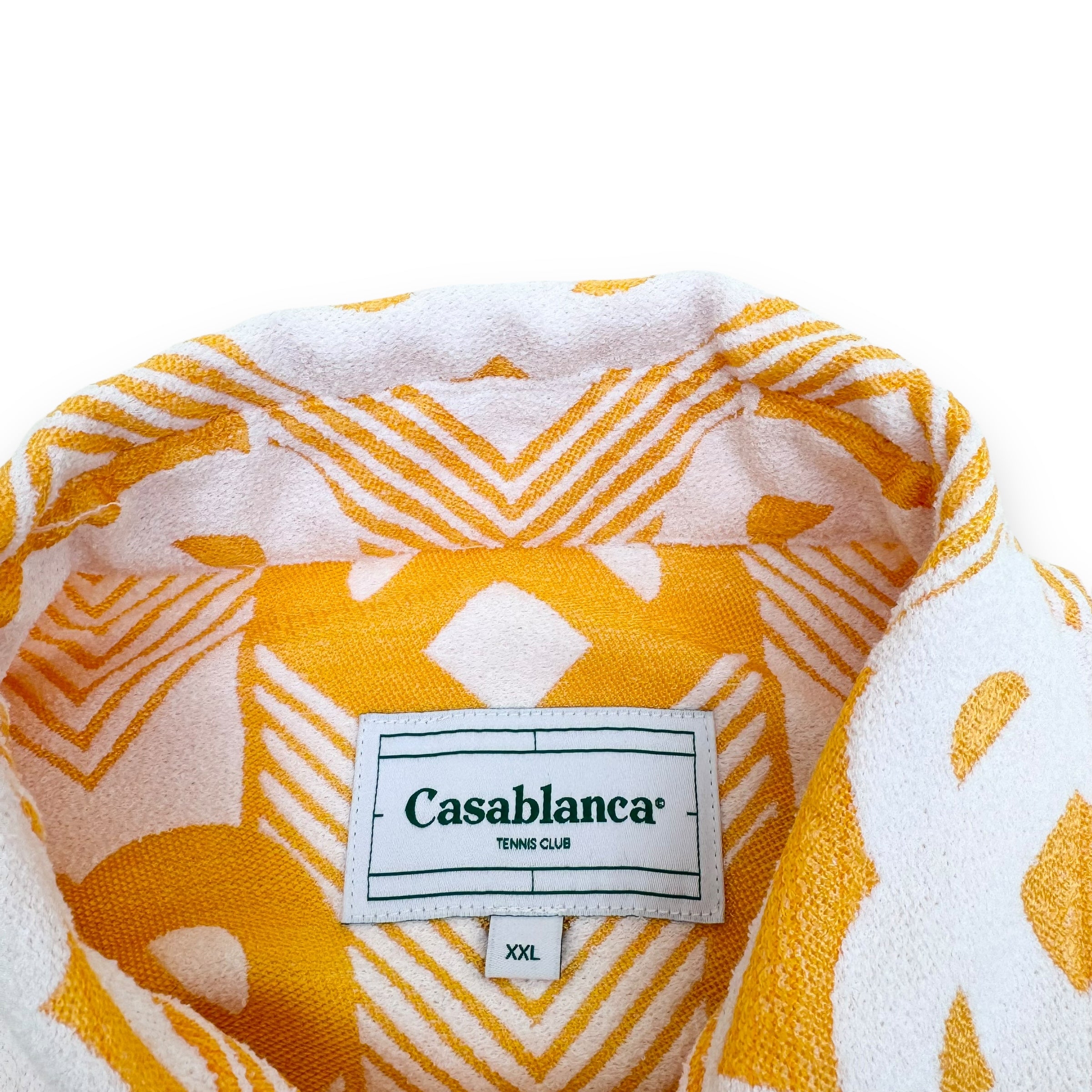 CASABLANCA DÉGRADÉ HEART-JACQUARD OVERSHIRT MULTICOLOURED XXL