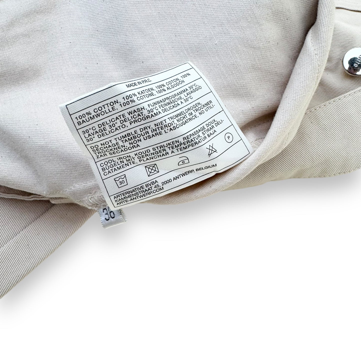 ARTE JADEN CARGO TROUSERS CREAM 36W