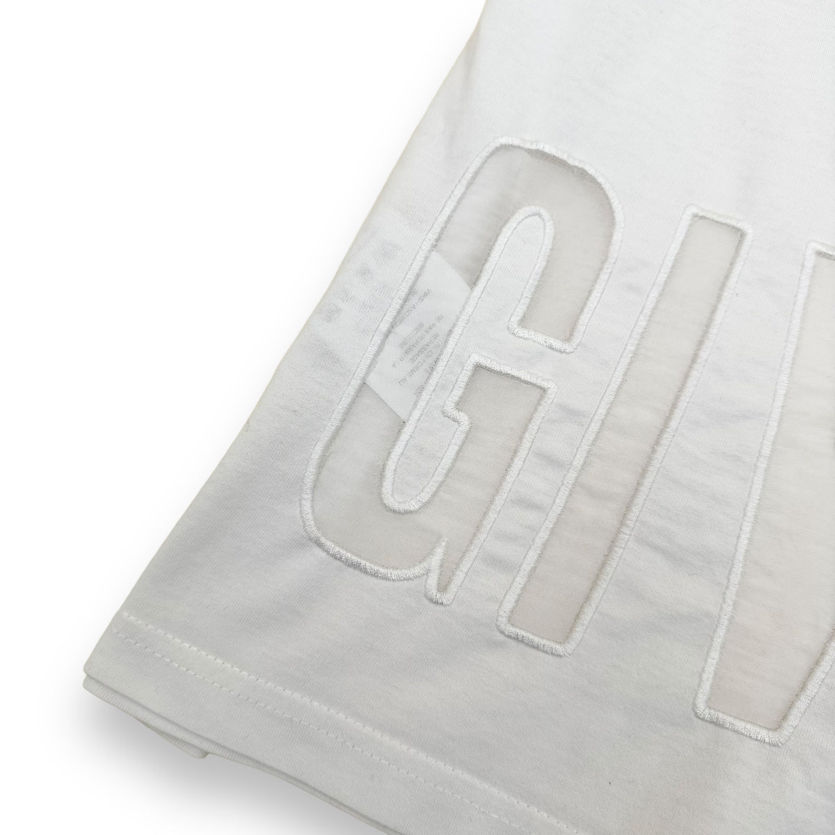 GIVENCHY OVERSIZED LOGO COTTON T-SHIRT WHITE XS