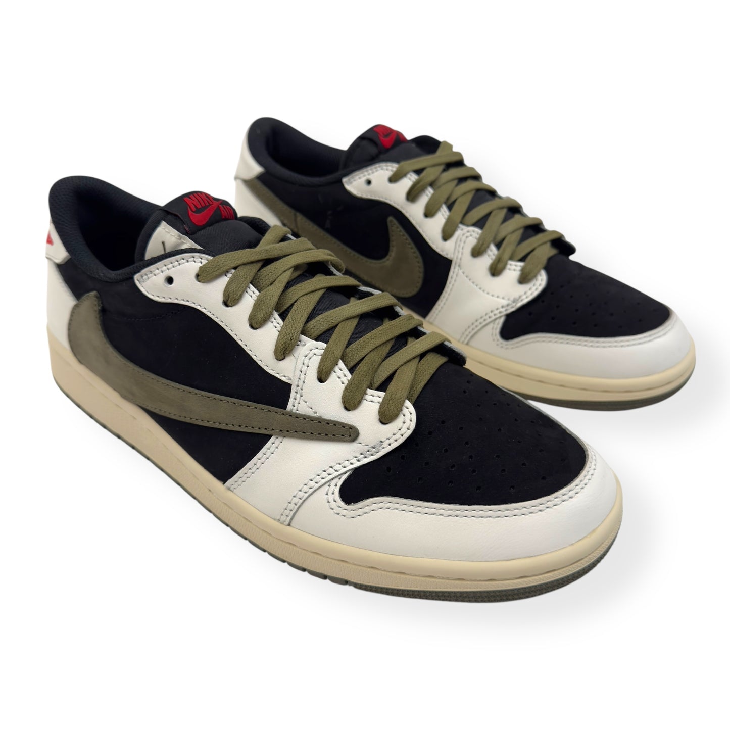 AIR JORDAN 1 LOW OG SP X TRAVIS SCOTT SNEAKER OLIVE UK8.5
