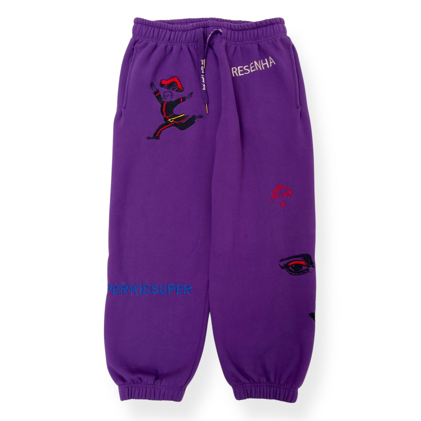 KID SUPER SUPER SWEATPANTS PURPLE L
