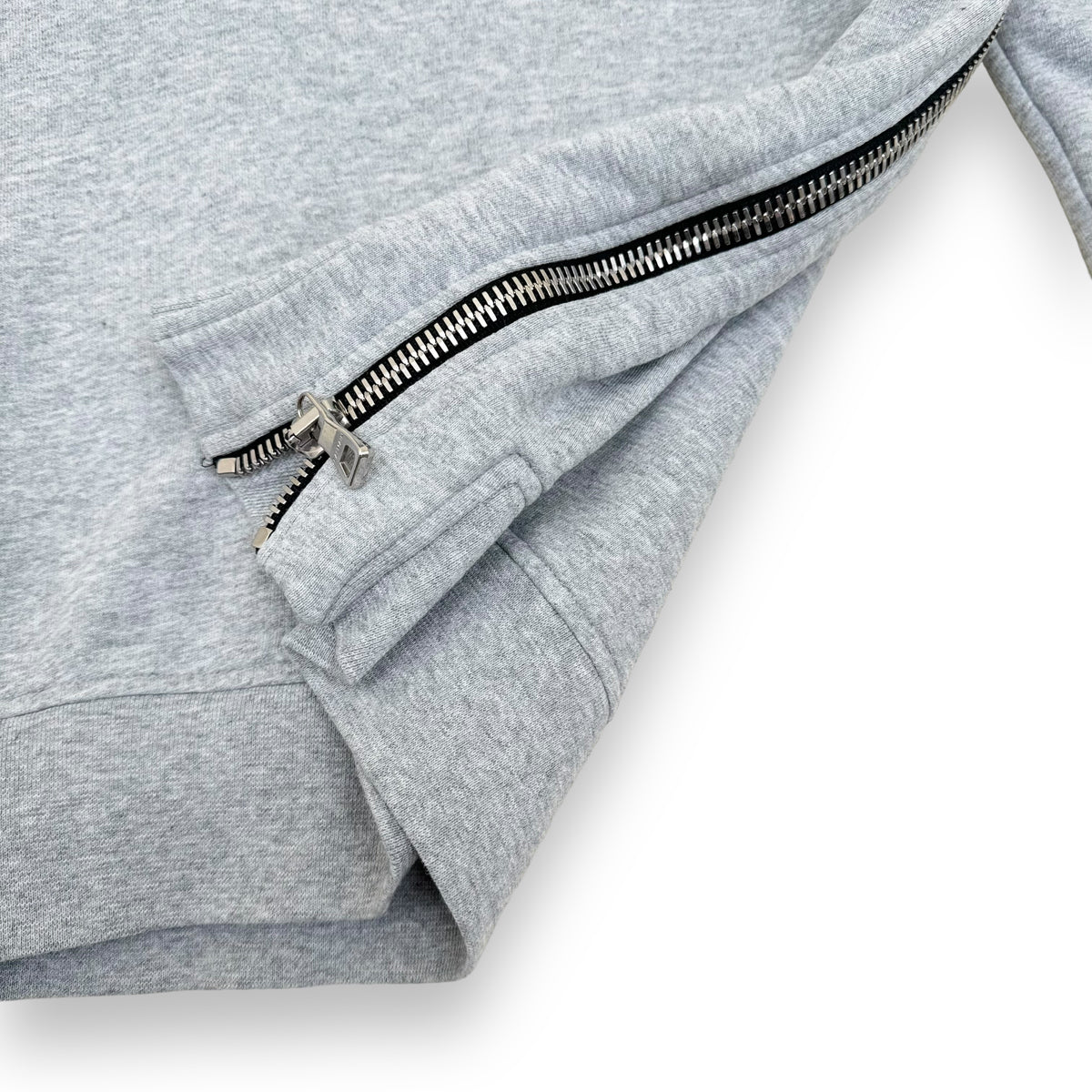 BALMAIN PARIS HOODIE GREY M