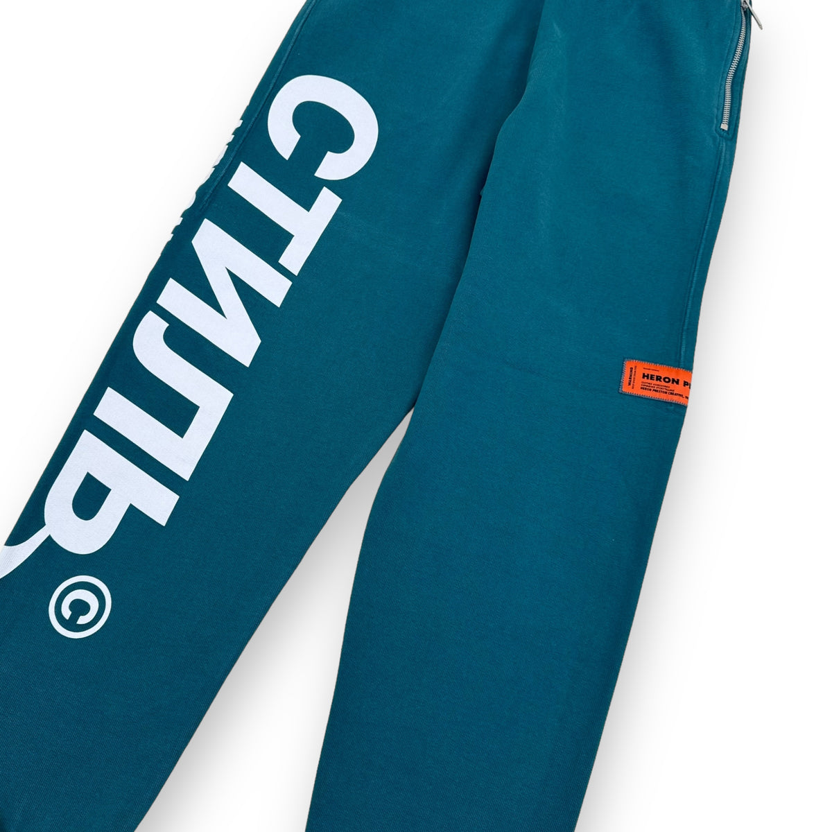 HERON PRESTON SWEATPANTS GREEN XXS