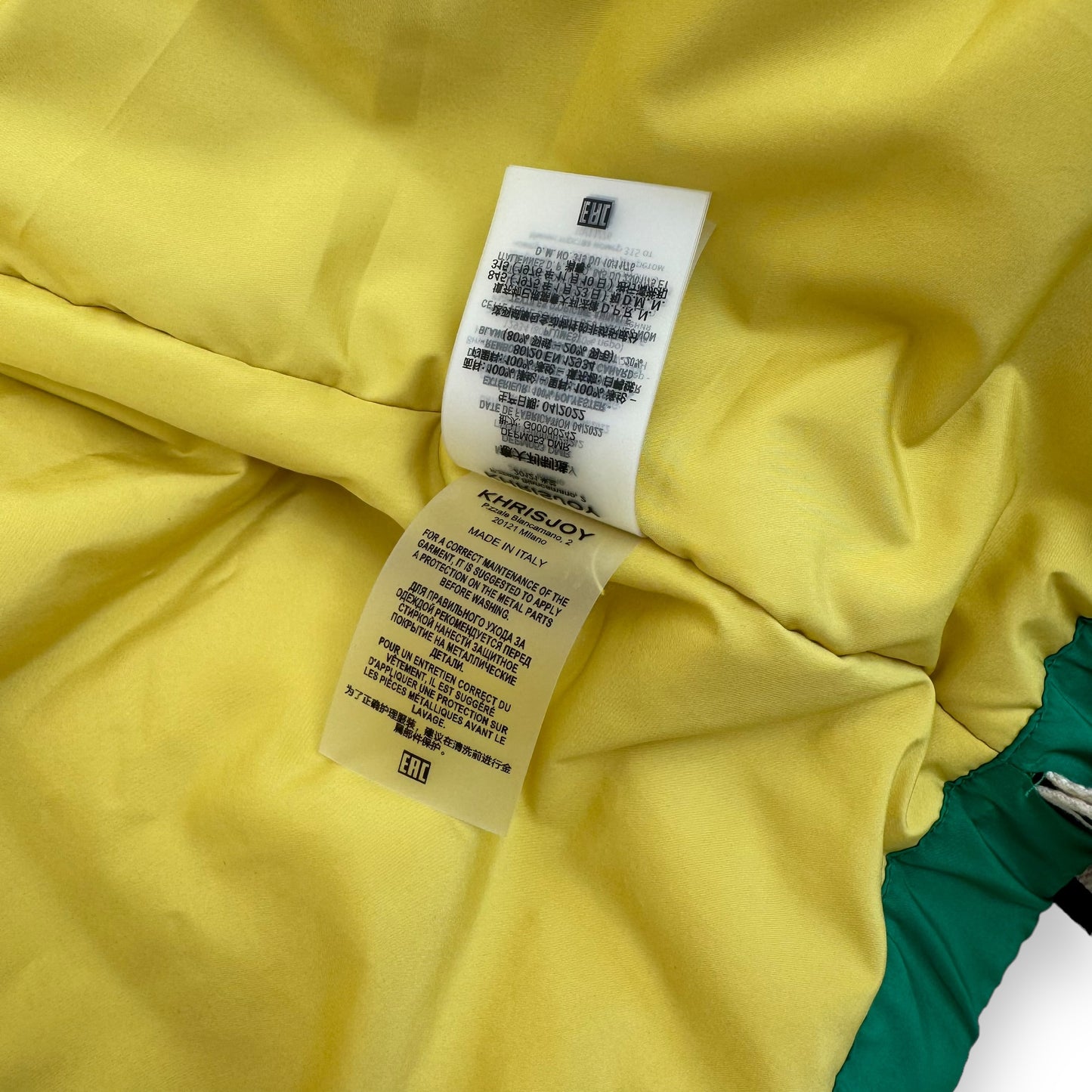 KHRISJOY PUFF KHRISMAN DAMIER SHADE DOWN PUFFER JACKET MULTICOLOURED L