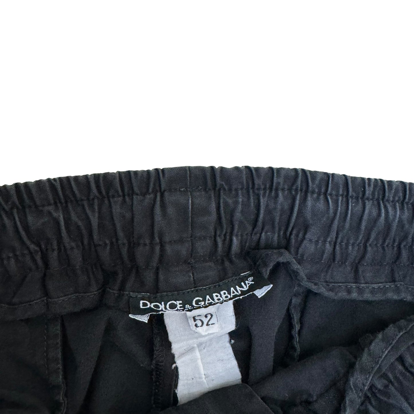 DOLCE & GABBANA TROUSERS BLACK XL
