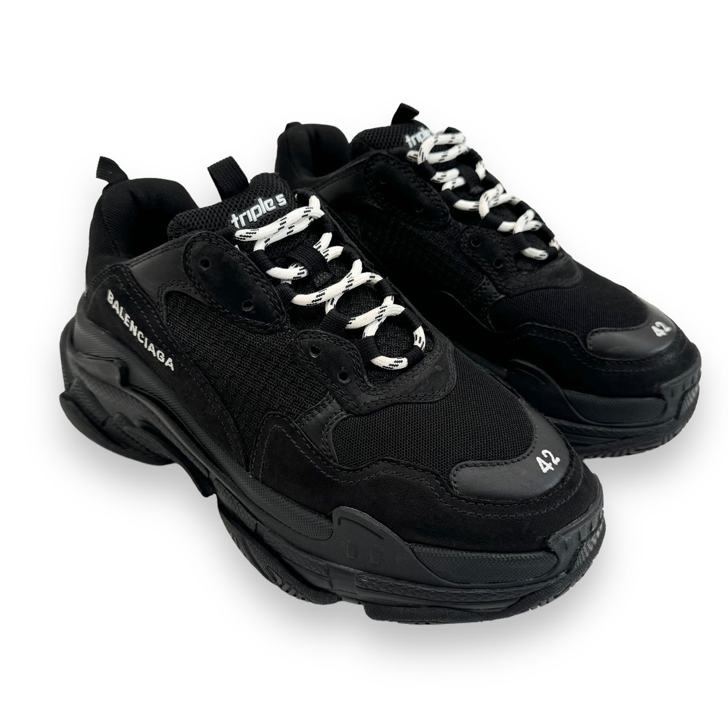 BALENCIAGA TRIPLE S SNEAKER BLACK UK8