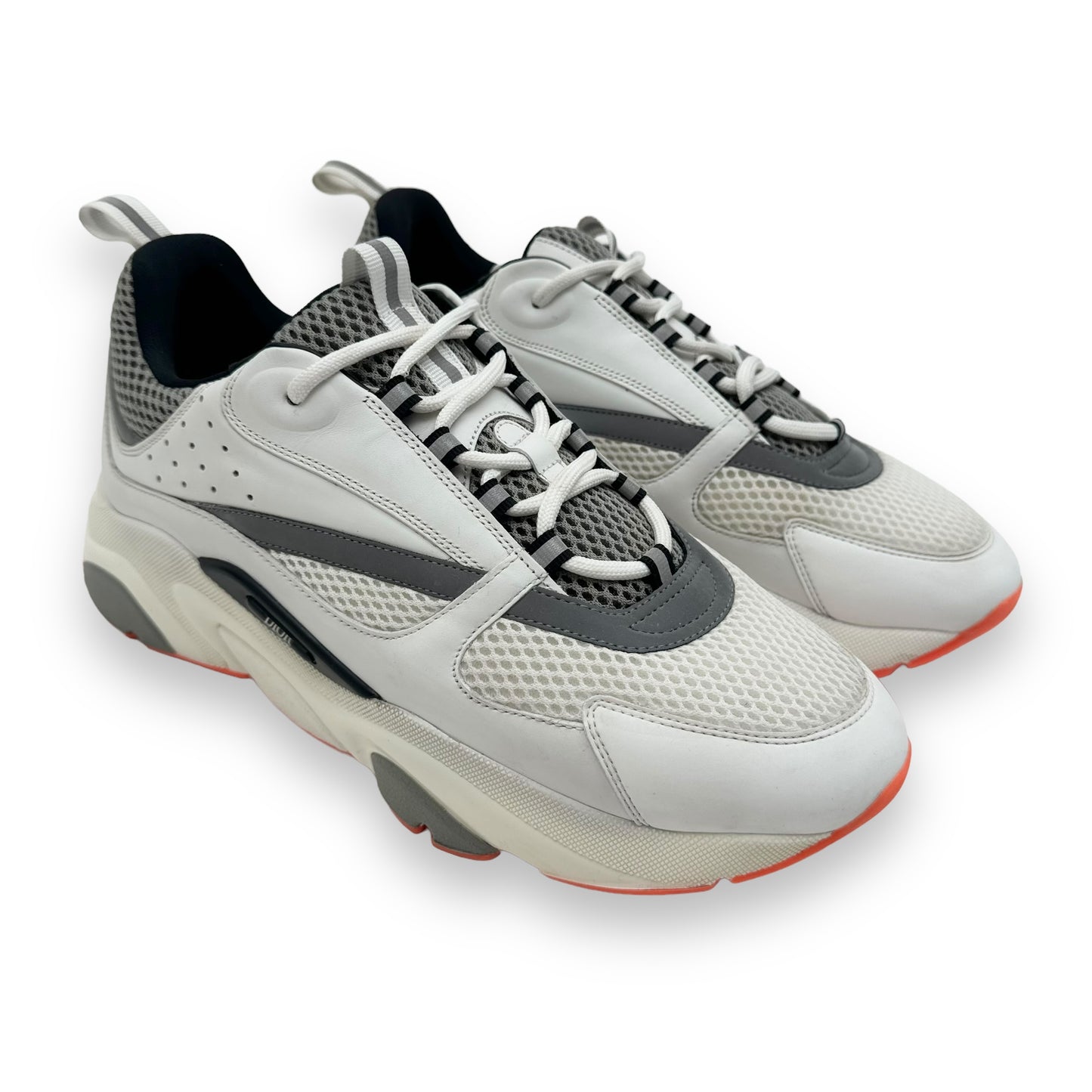 DIOR B22 SNEAKER WHITE / ORANGE UK10