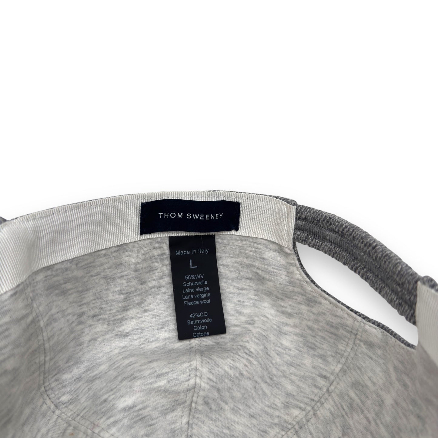 THOM SWEENEY WOOL BLEND CAP GREY L