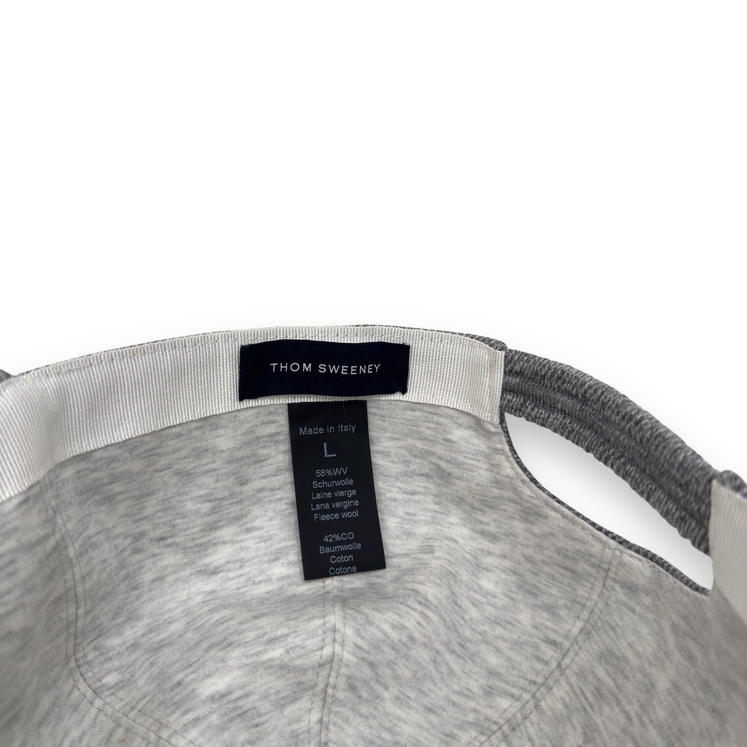 THOM SWEENEY WOOL BLEND CAP GREY L