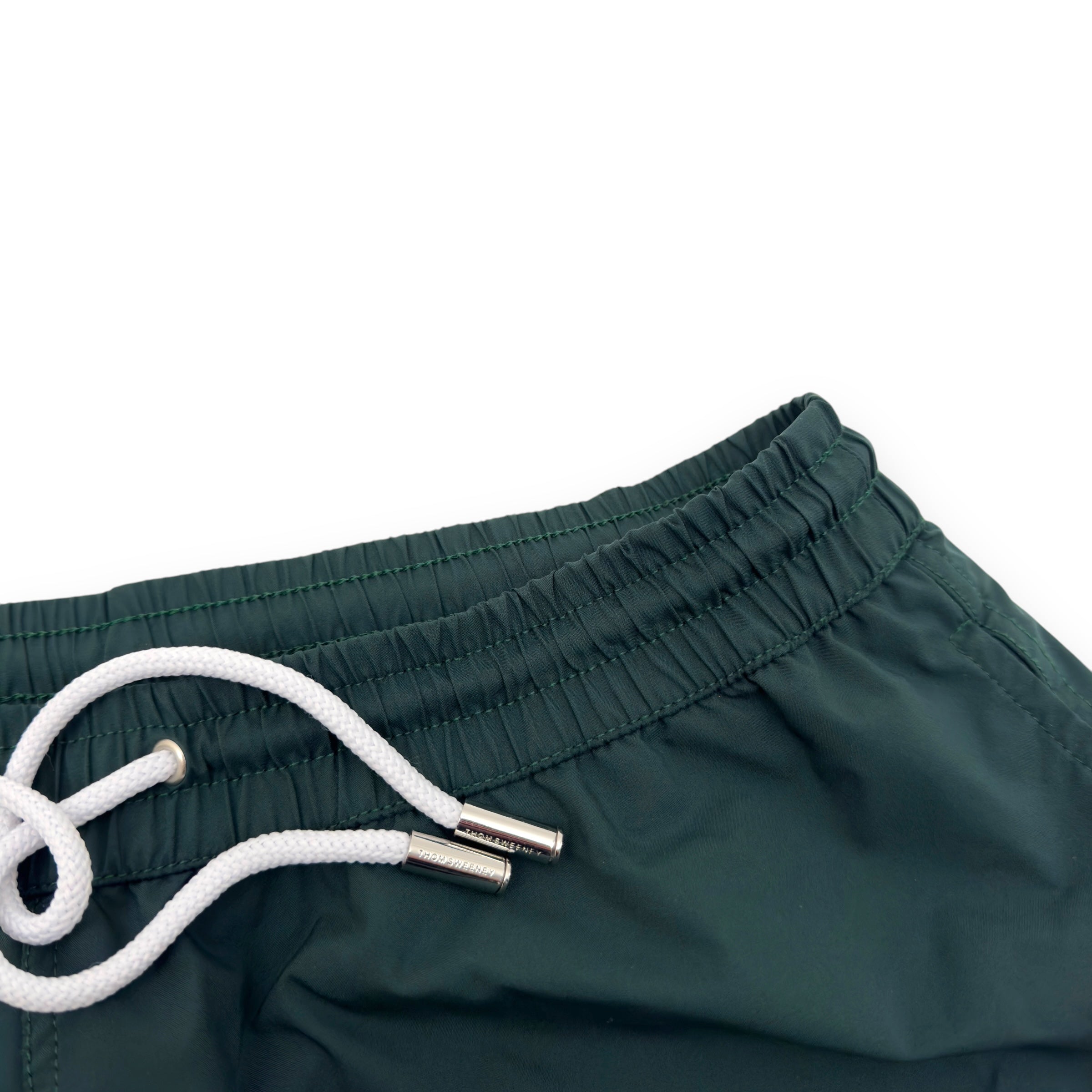 THOM SWEENEY SWIM SHORTS FOREST GREEN 32”
